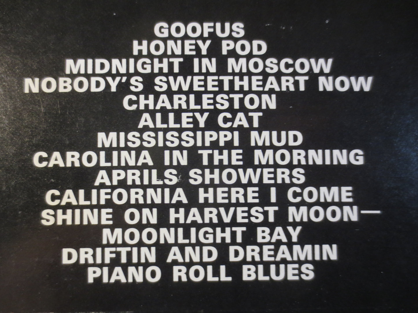 25 HONKY TONK PIANO Hits, Various Artists, Ragtime Records, Honky Tonk Records, Ragtime Lp, Honky Tonk Lp,  Ragtime Album