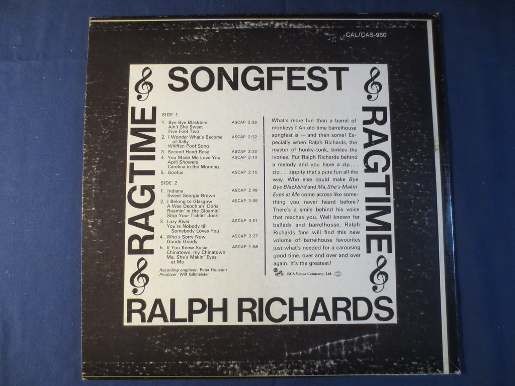 Ralph Richards – Ragtime Songfest (1966) Vinyl LP