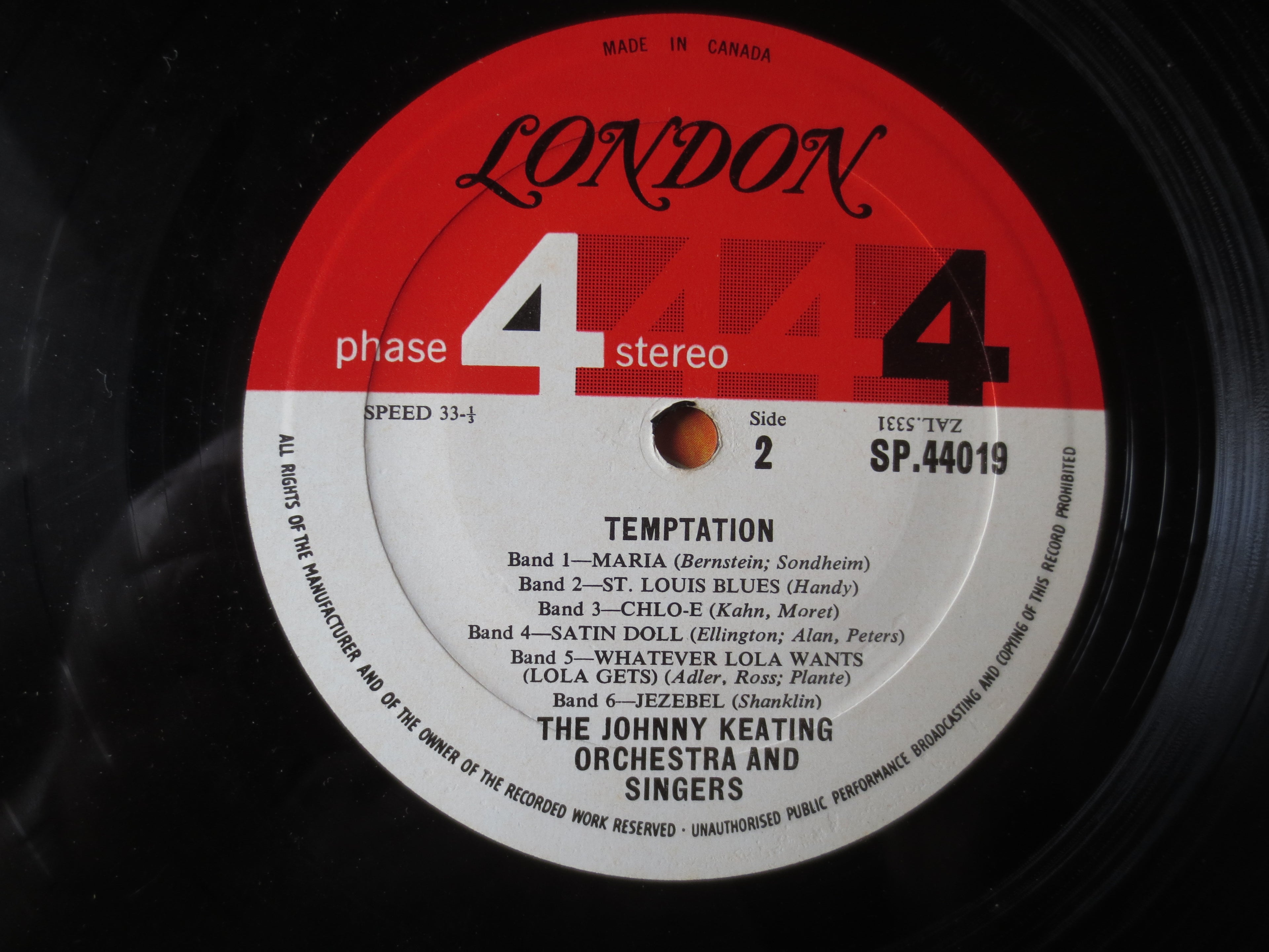 John Keating – Temptation (1962) Vinyl LP