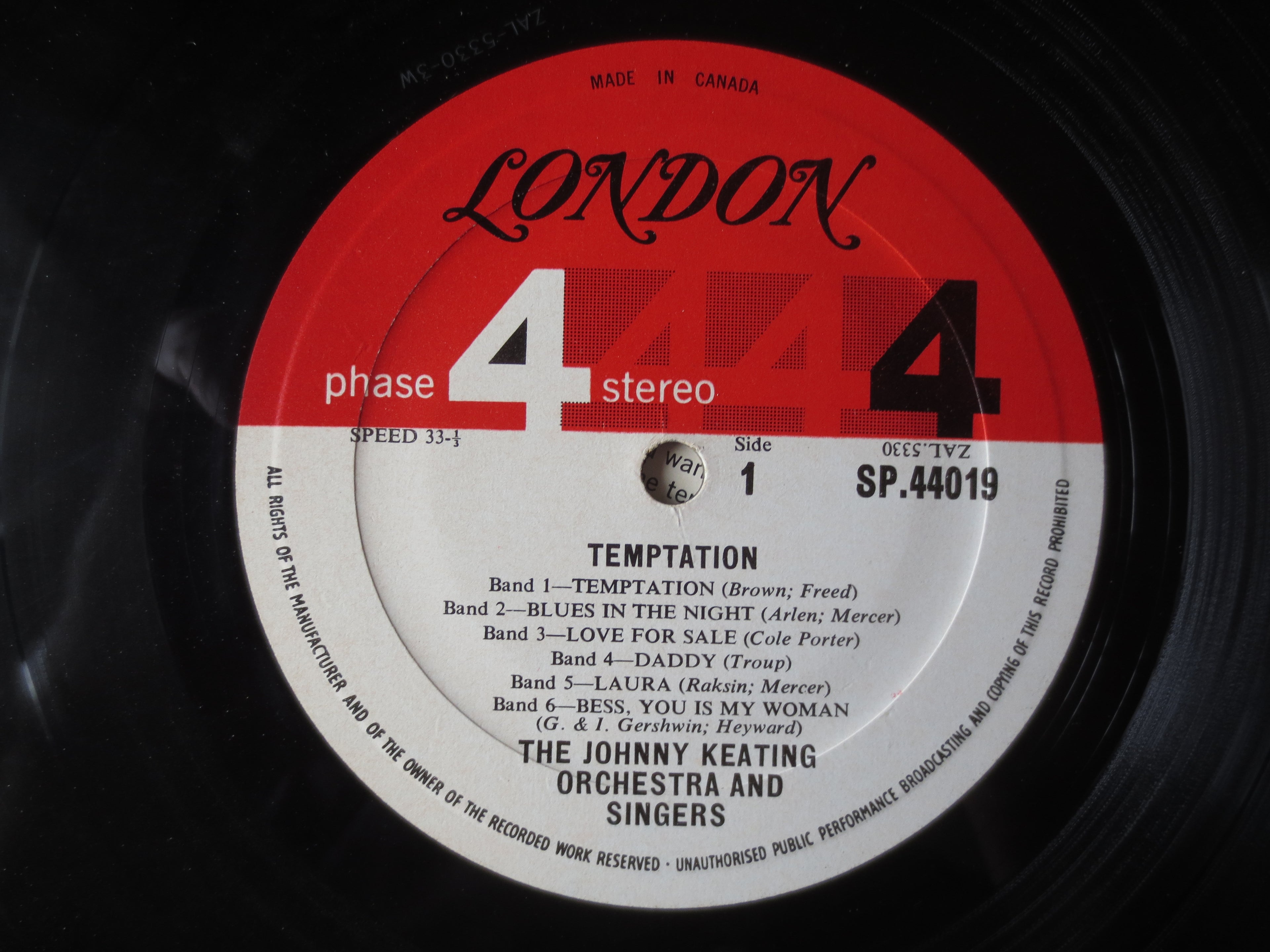 John Keating – Temptation (1962) Vinyl LP