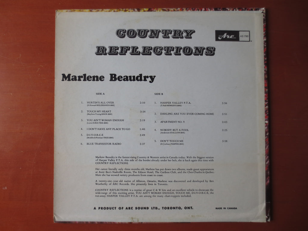 Marlene Beaudry – Country Reflections (1968) Vinyl LP