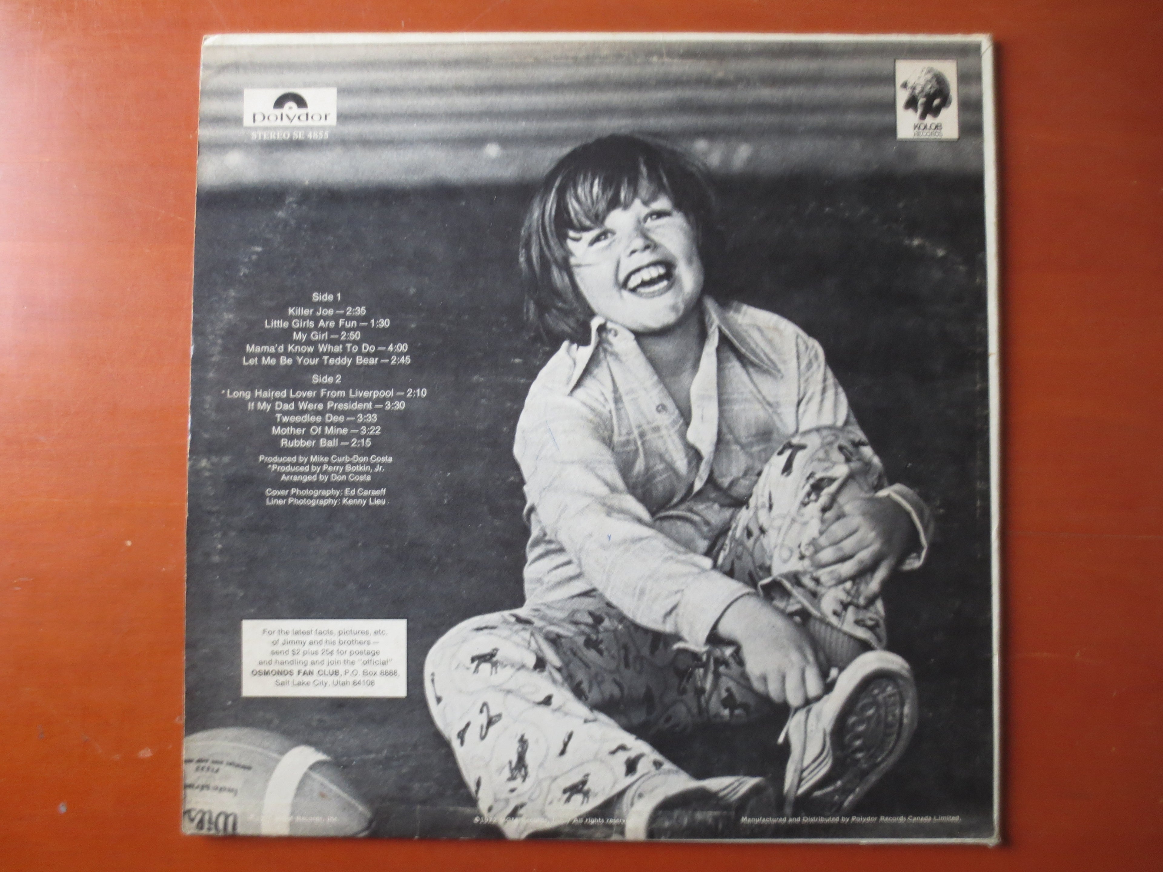 Jimmy Osmond – Killer Joe (1972) Vinyl LP