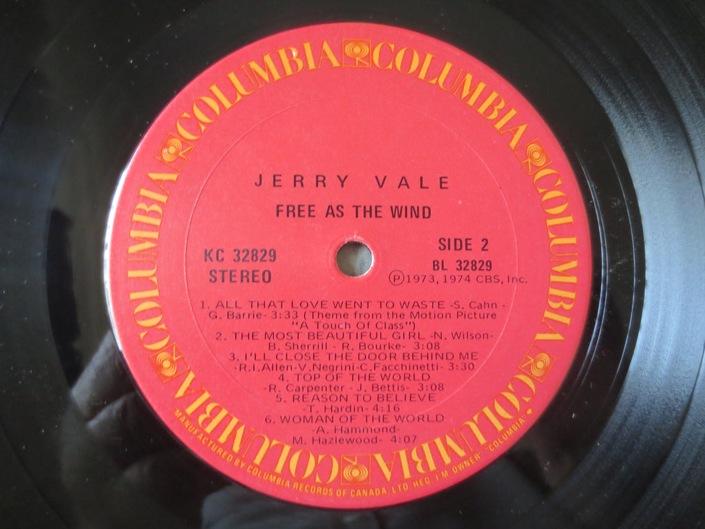 Jerry Vale – Free as the Wind (1974) [Vinyl LP]