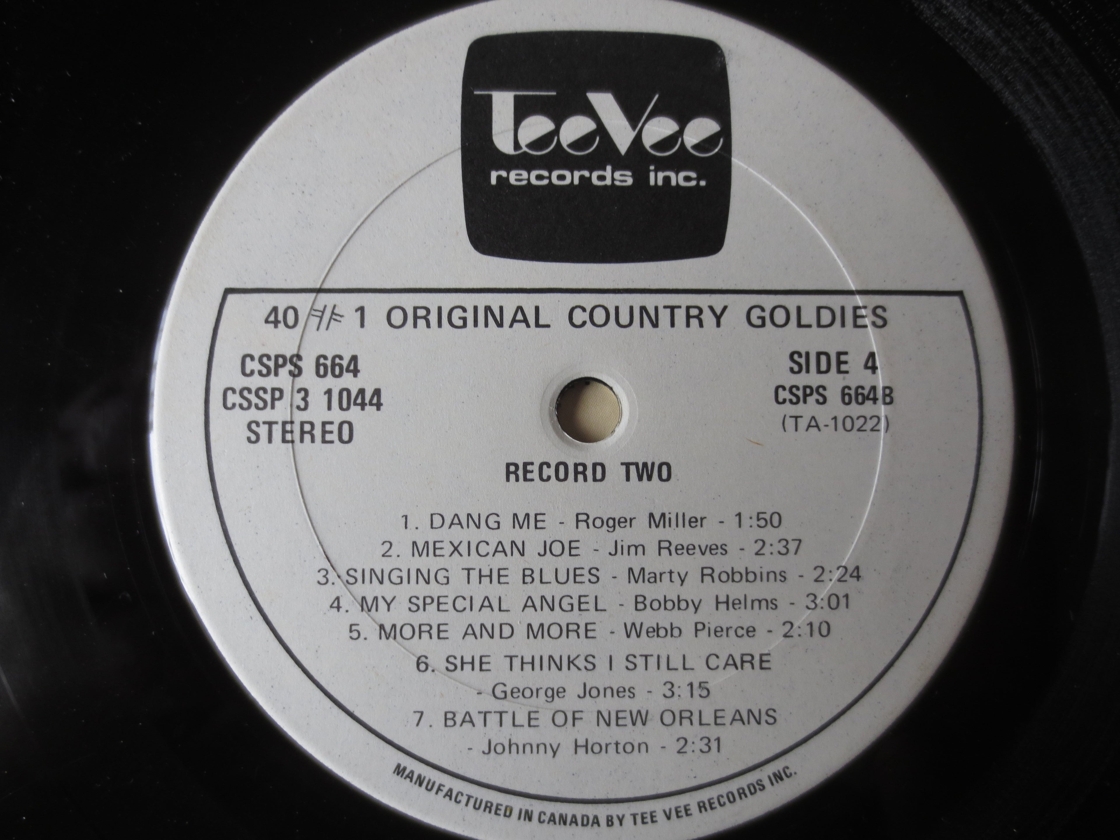 Various Artists – 40 #1 Country Goldies (Tee Vee 3-Record Set, 1975) Vinyl LP