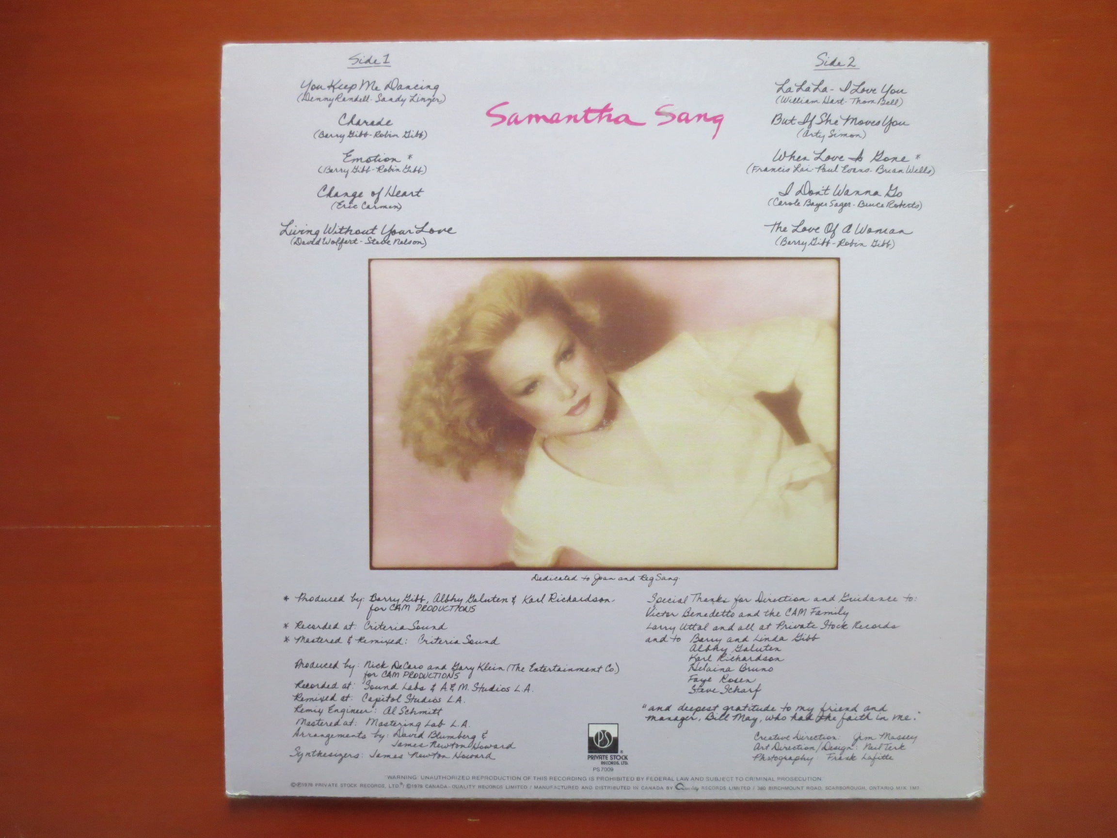 Samantha Sang – Emotion (1978) Vinyl LP