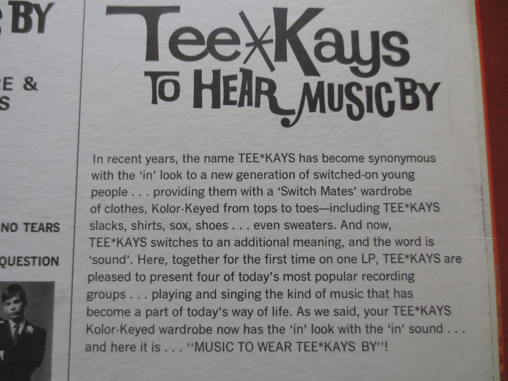 Music to Wear Tee*Kays By (1967) Vinyl LP