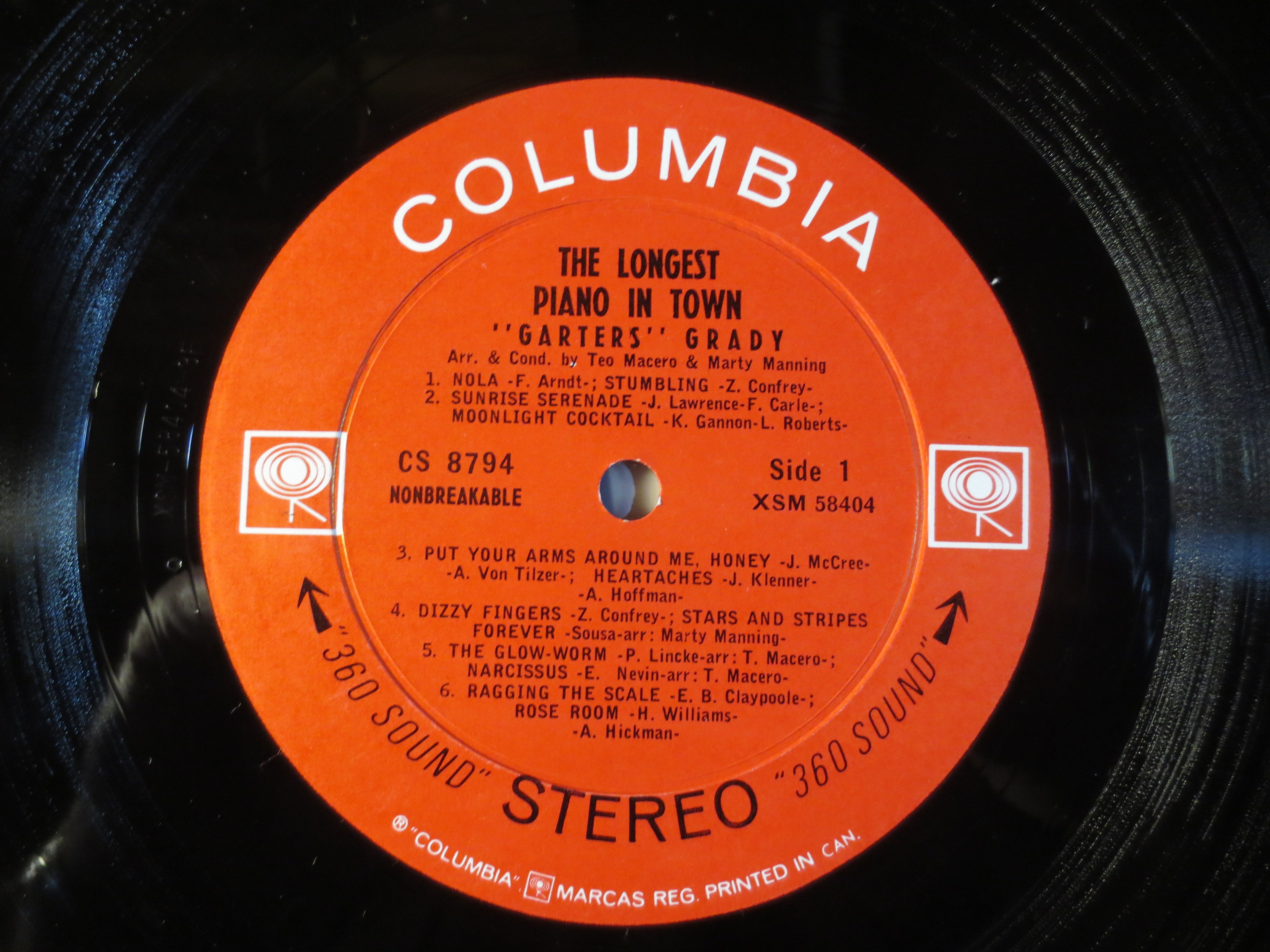 Garters Grady – The Longest Piano in Town (1963) Vinyl LP