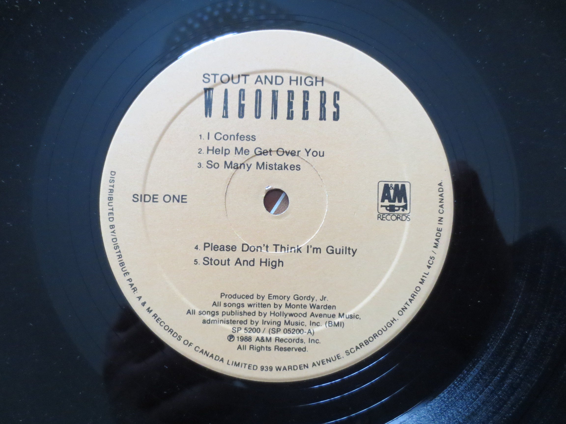 Wagoneers – Stout and High (1988) Vinyl LP
