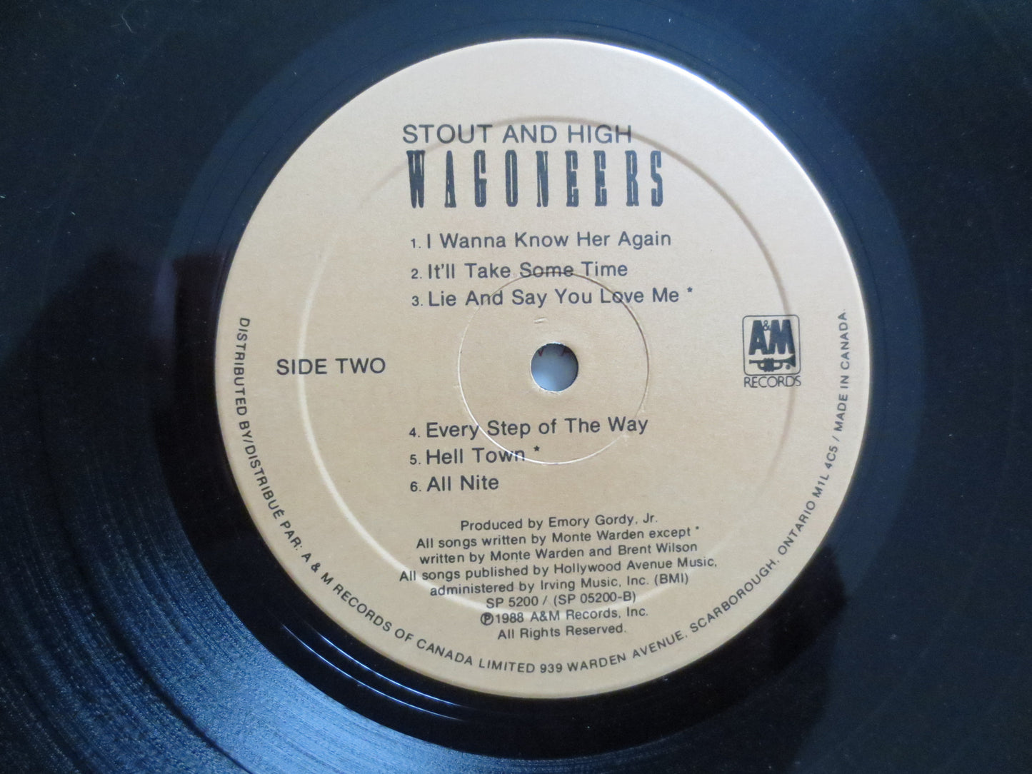 WAGONEERS, STOUT and HIGH Lp, Wagoneers Album, Wagoneers Vinyl, Wagoneers Lp, Vintage Vinyl, Vinyl Lp, 1988 Records