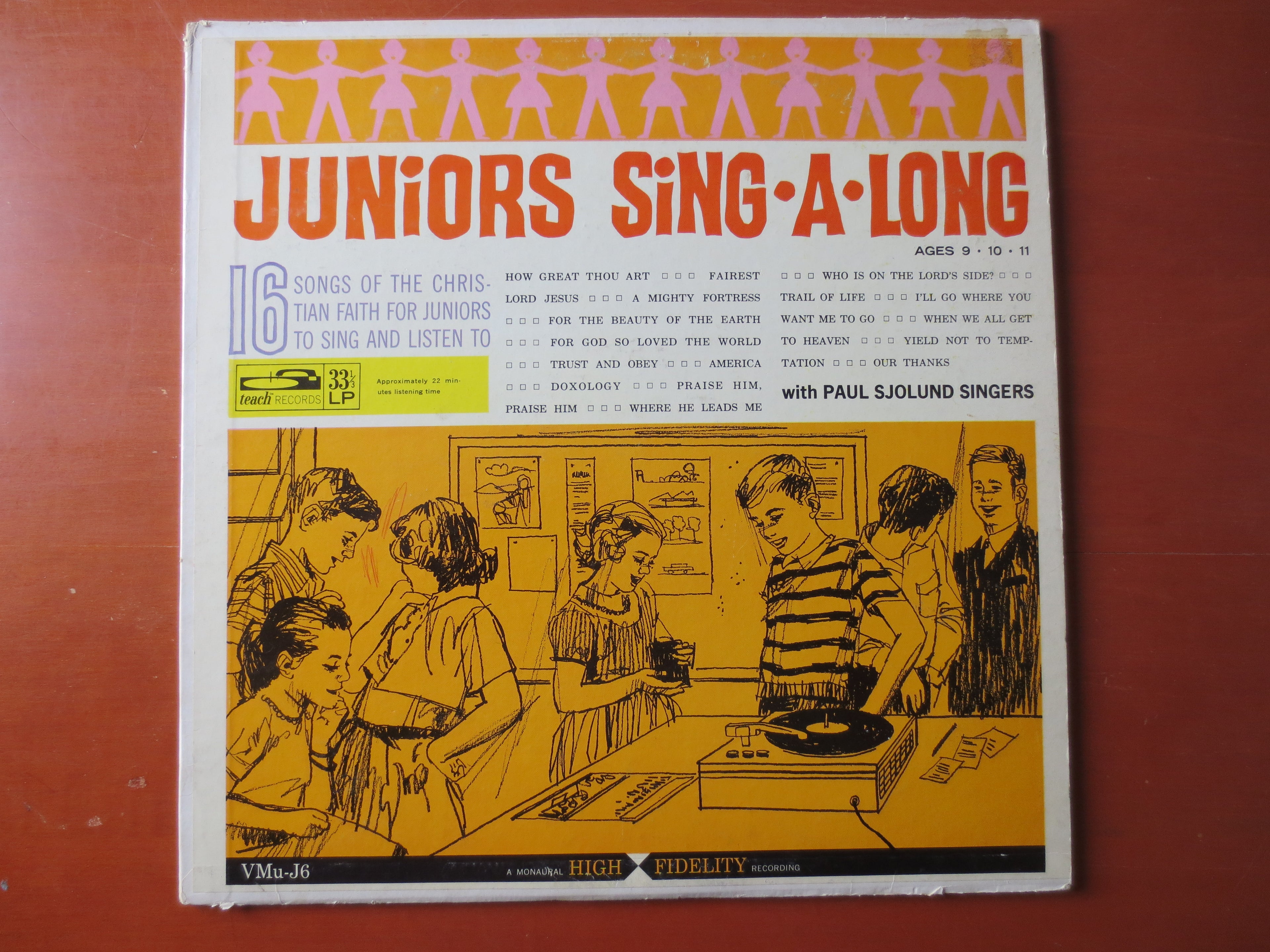 Juniors Sing-A-Long (1963) Vinyl LP