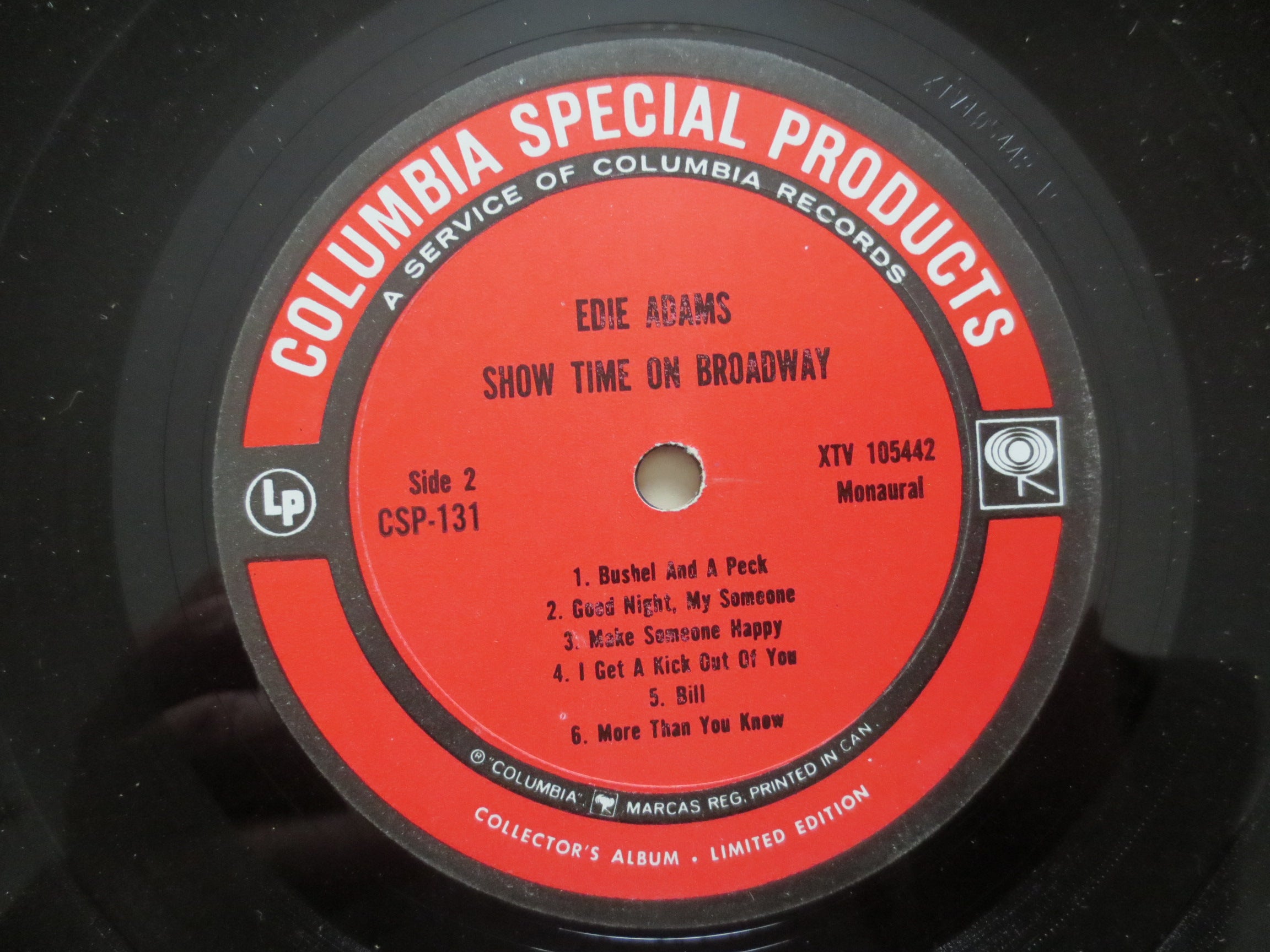 Edie Adams – Show Time on Broadway (1964) Vinyl LP