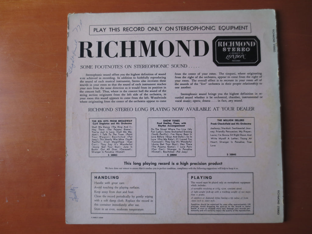 Cyril Stapleton and His Orchestra – Big Band Hits (1959) Vinyl LP