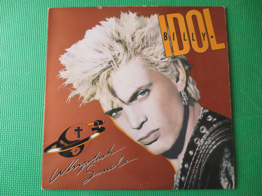 BILLY IDOL, Whiplash Smile, Billy IDOL Album, Billy Idol Vinyl, Vintage Vinyl, Vinyl Lp, Vinyl Records, 1986 Records