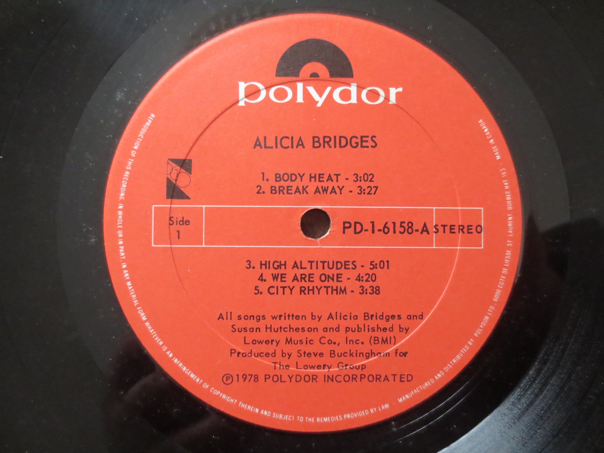 Alicia Bridges – Alicia Bridges (1978) Vinyl LP