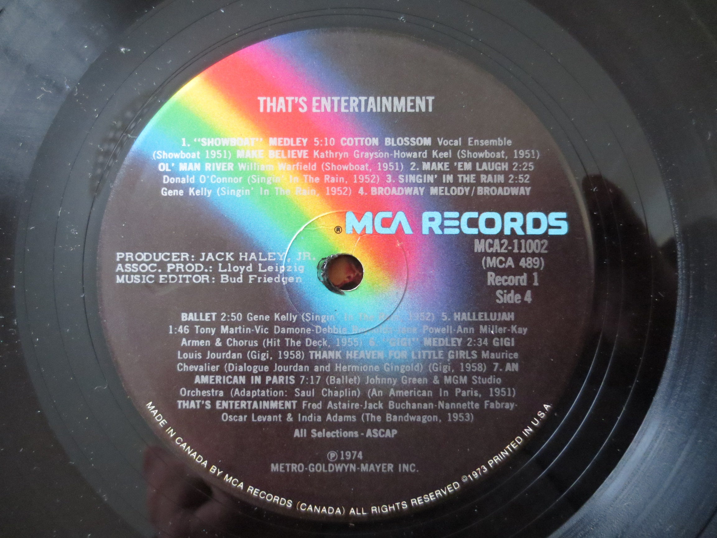That's Entertainment – Bing Crosby (1974) Vinyl LP