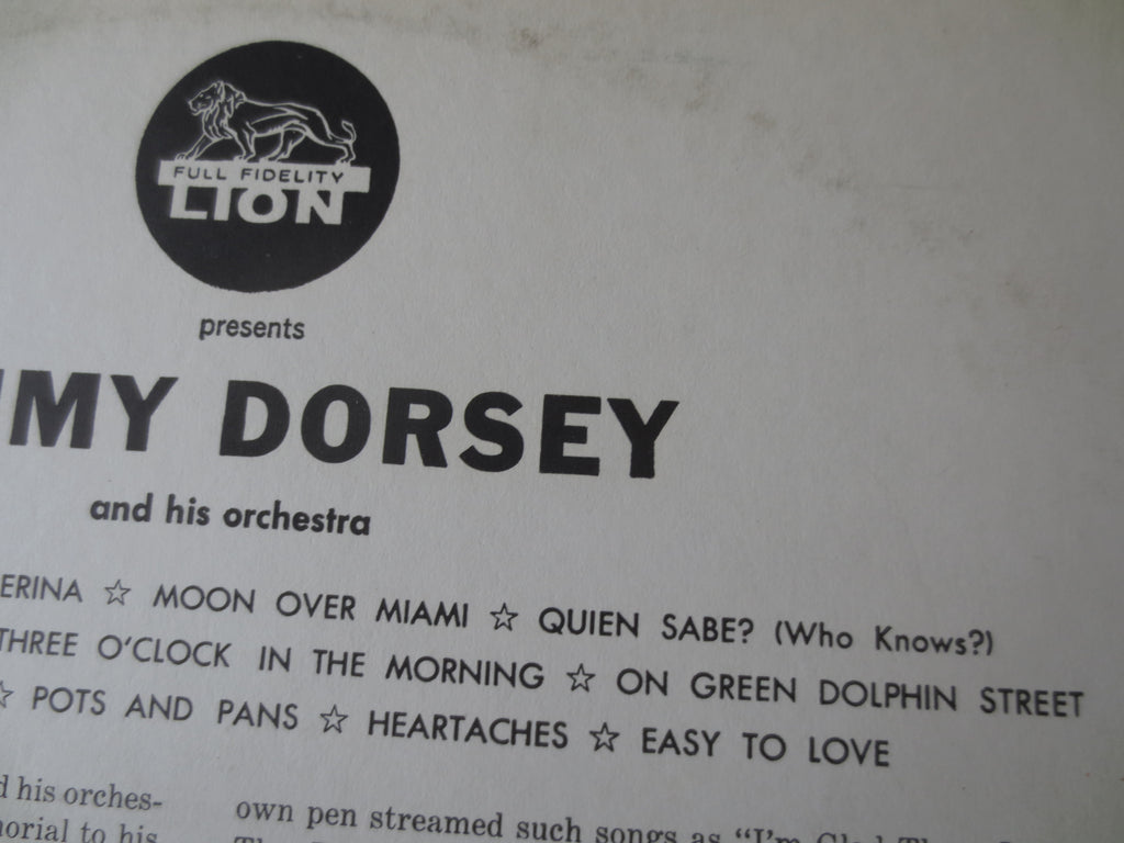 Jimmy Dorsey – Jimmy Dorsey (1958) Vinyl LP