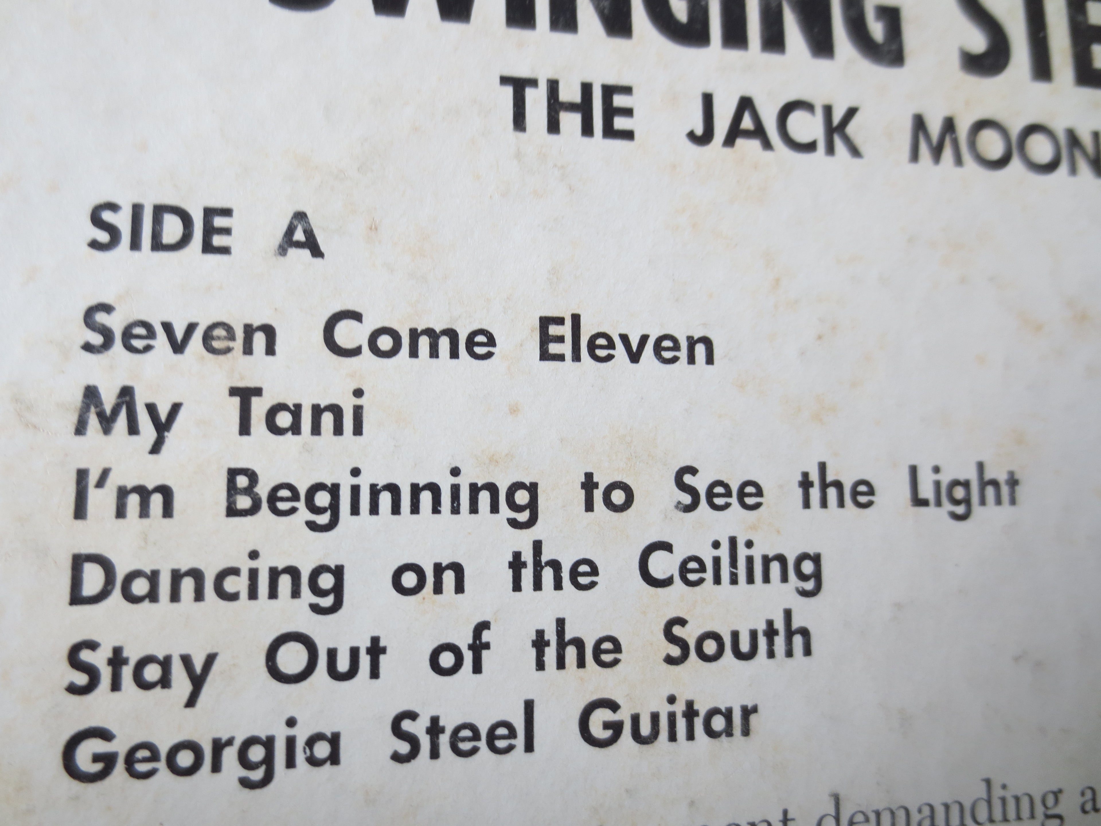 Jack Mooney – Swingin' Steel Guitar (1961) Vinyl LP