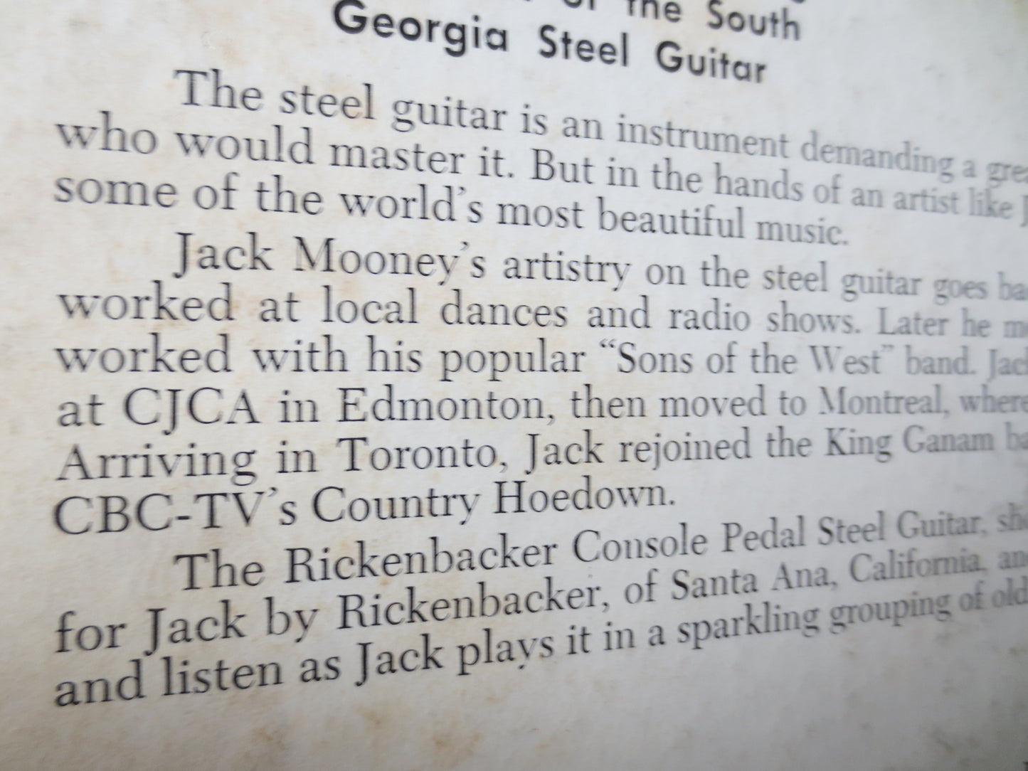 JACK MOONEY, Swingin' STEEL Guitar, Jack Mooney Record, Vintage Vinyl, Record Vinyl, Records, Vinyl Records, 1961 Records