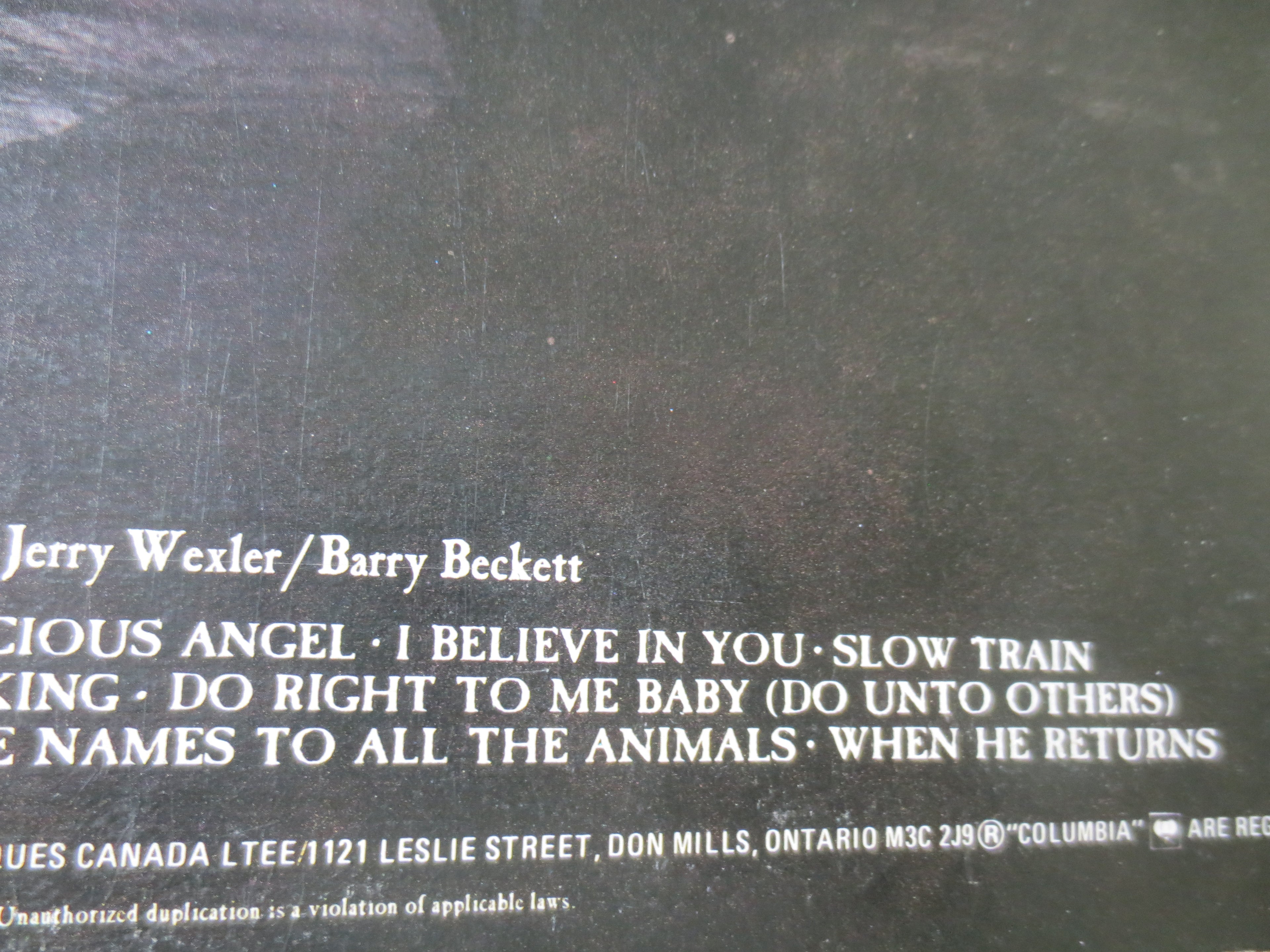 Bob Dylan – Slow Train Coming (1979) Vinyl LP