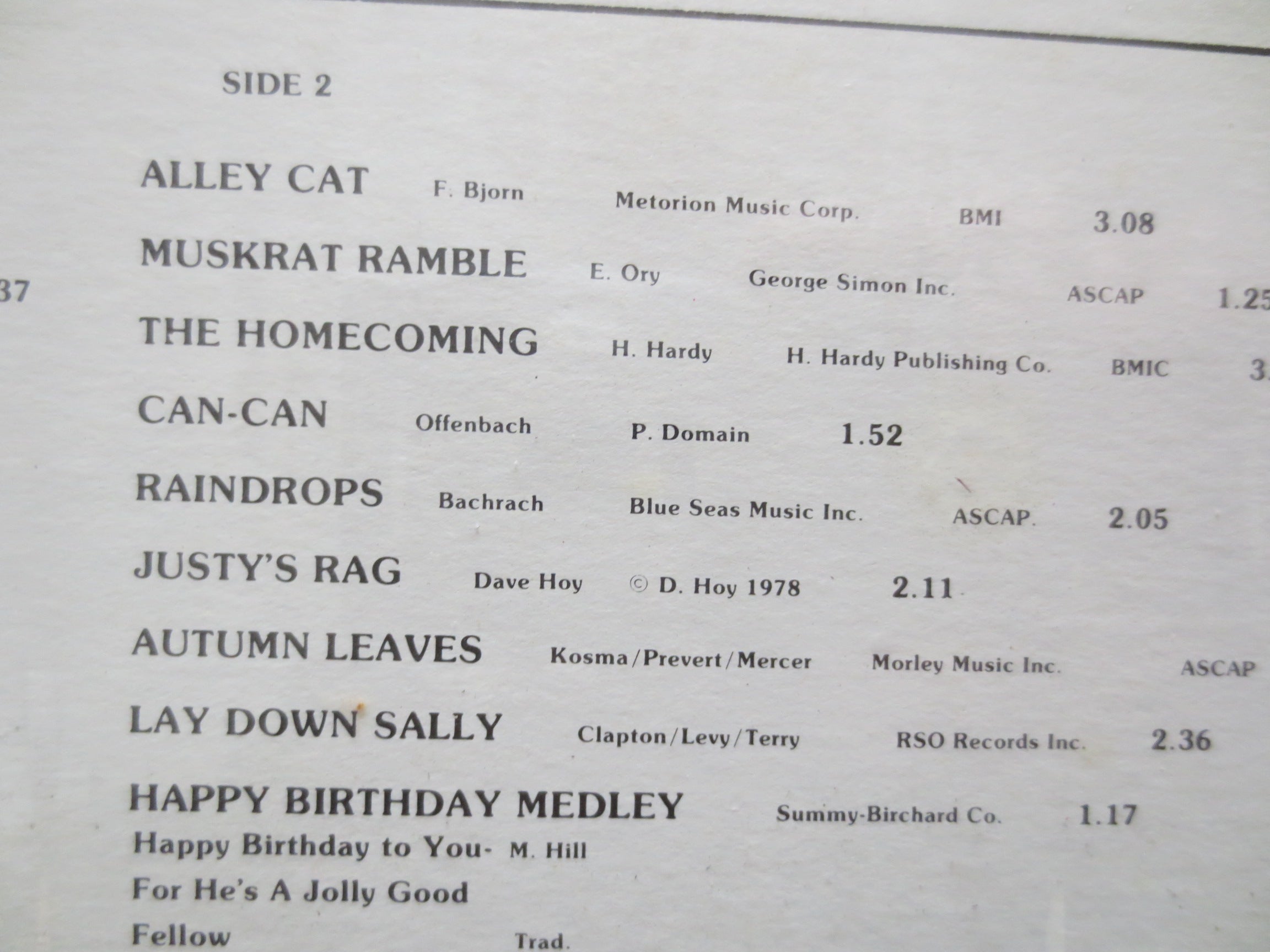 Dave Hoy – The Entertainer (1974) Vinyl LP