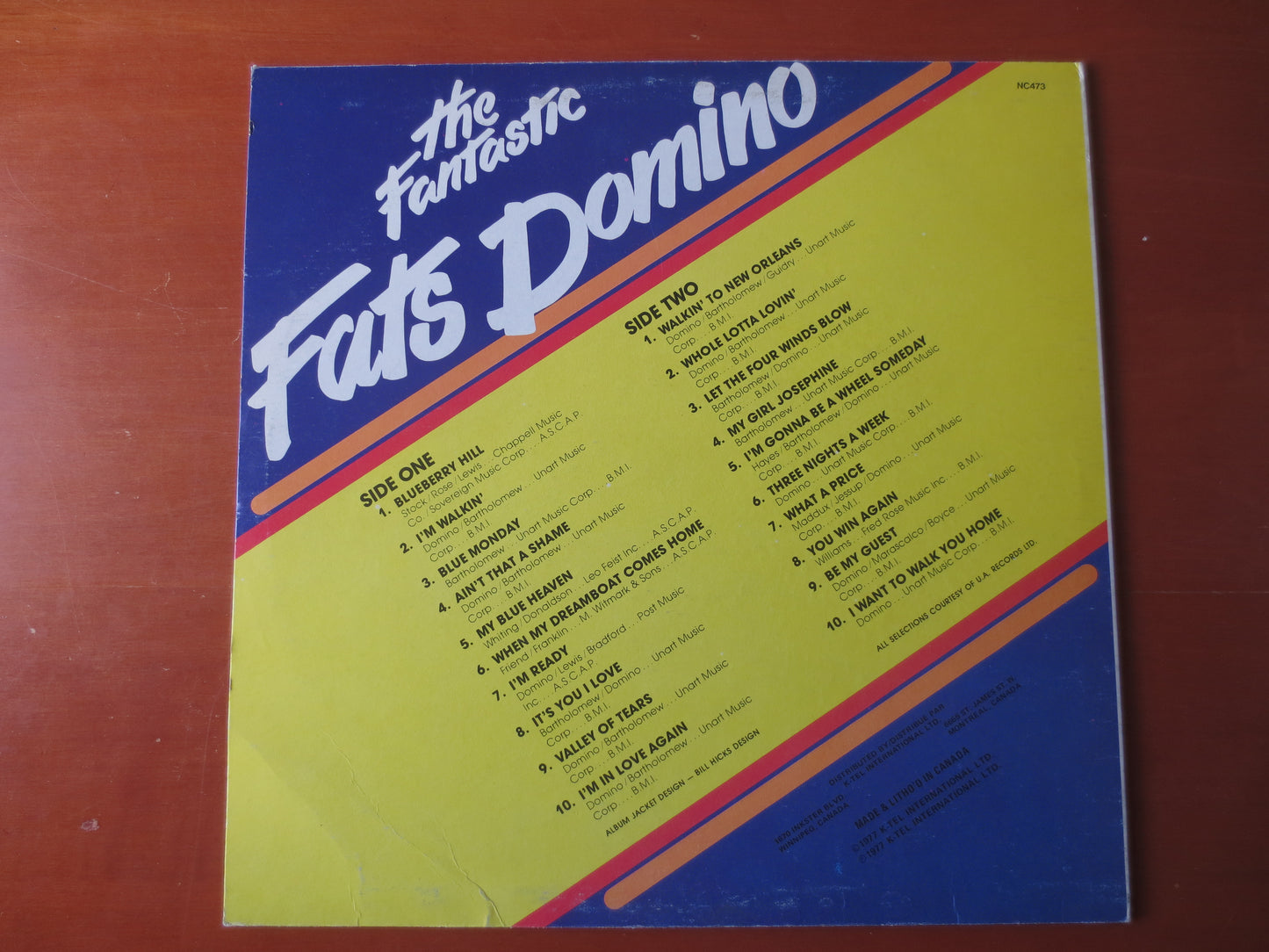 FATS DOMINO, The FANTASTIC, K-Tel Records, Records, Vintage Vinyl, Fats Domino Albums, Rock and Roll Albums, 1977 Records