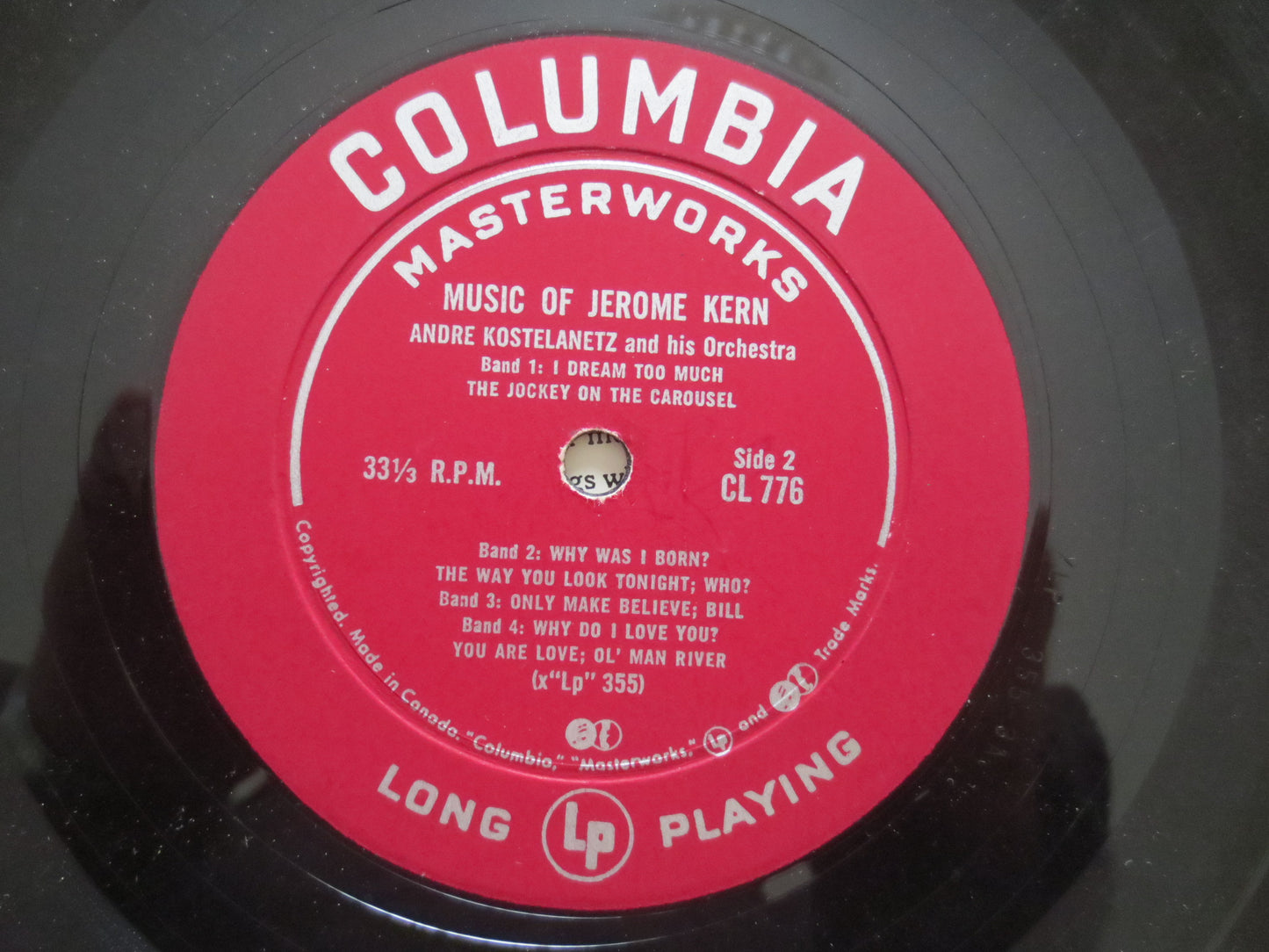 JEROME KERN, Jerome KERN Album, Jerome Kern Vinyl, Jerome Kern Lp, Vintage Vinyl, Musical Album, Vinyl, 1946 Records