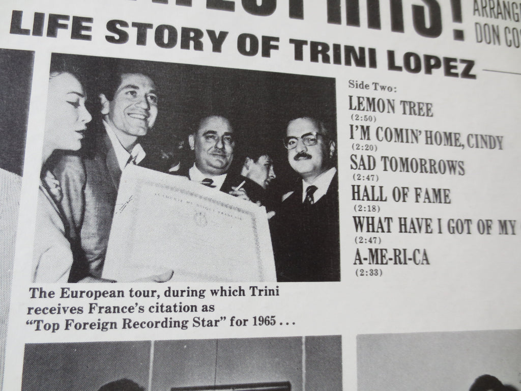 Trini Lopez – Greatest Hits (1966) Vinyl LP