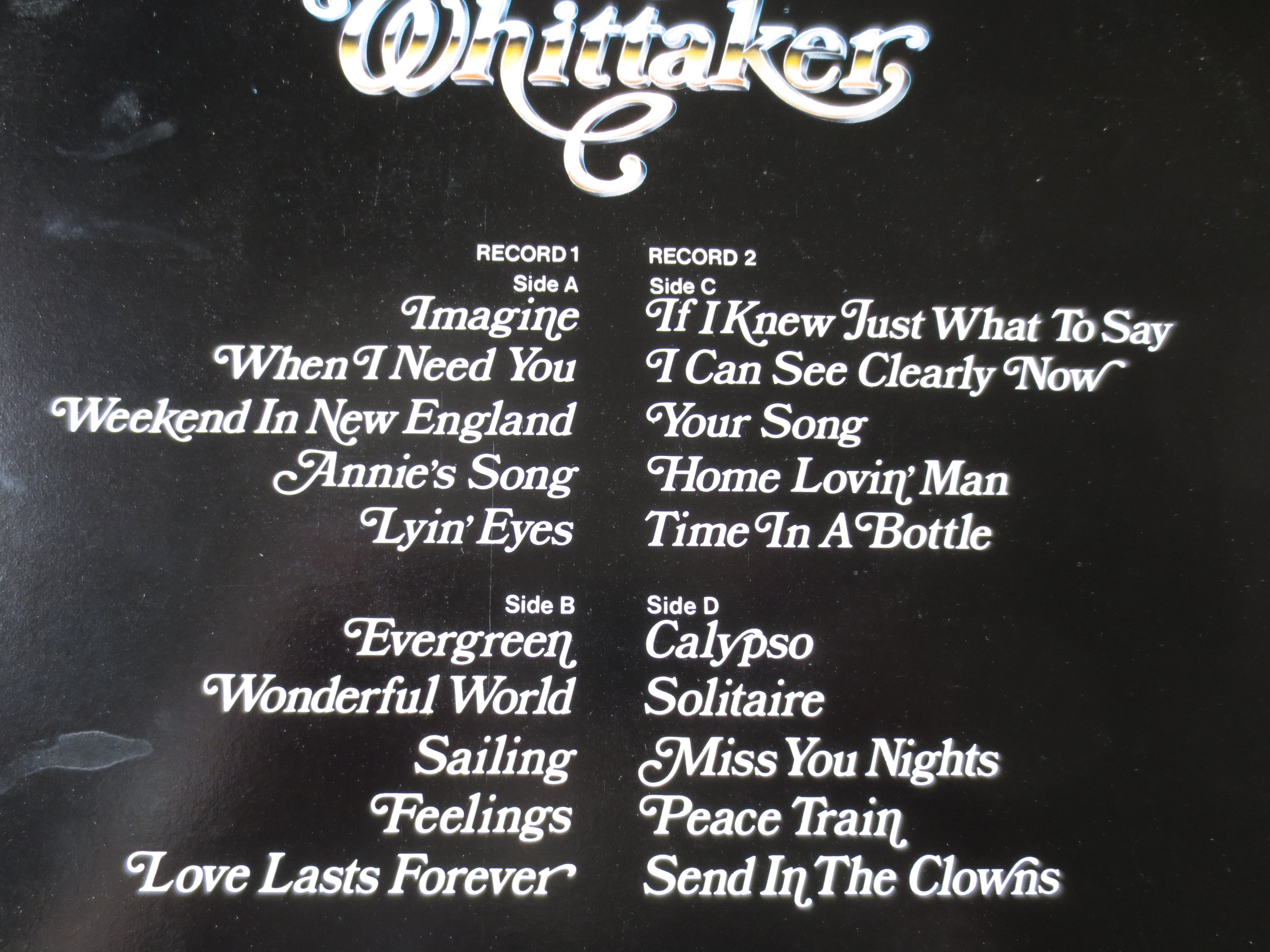 Roger Whittaker – Imagine (1978) Double Vinyl LP