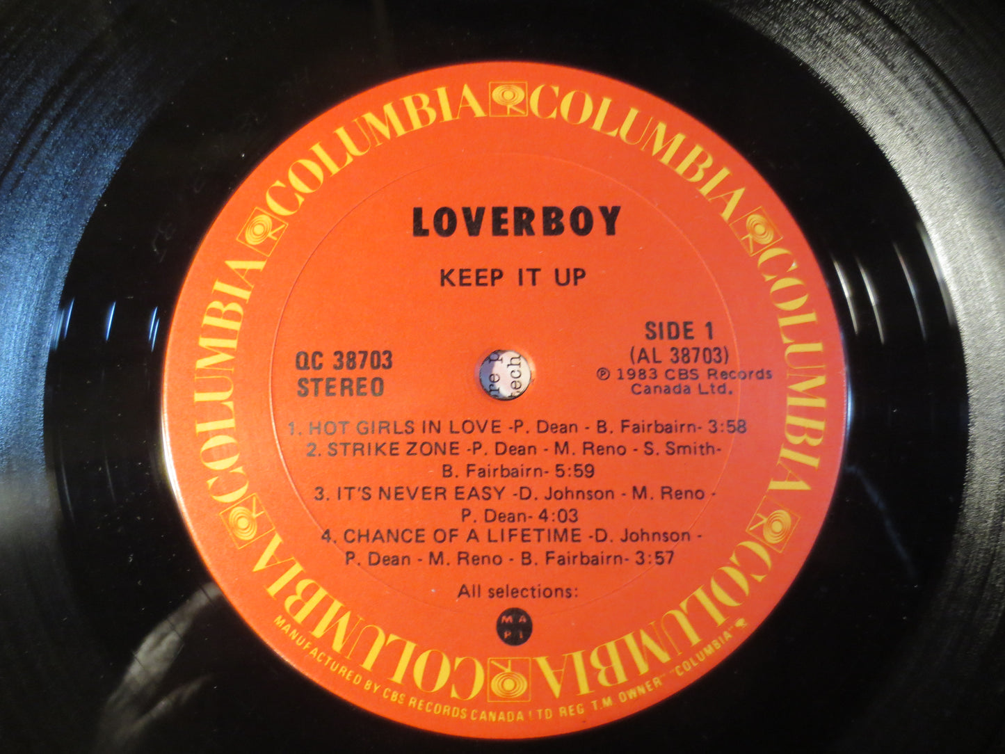 LOVERBOY, KEEP it UP Album, Loverboy Album, Loverboy Vinyl, Loverboy Lp, Rock Record, Vintage Vinyl, 1983 Records