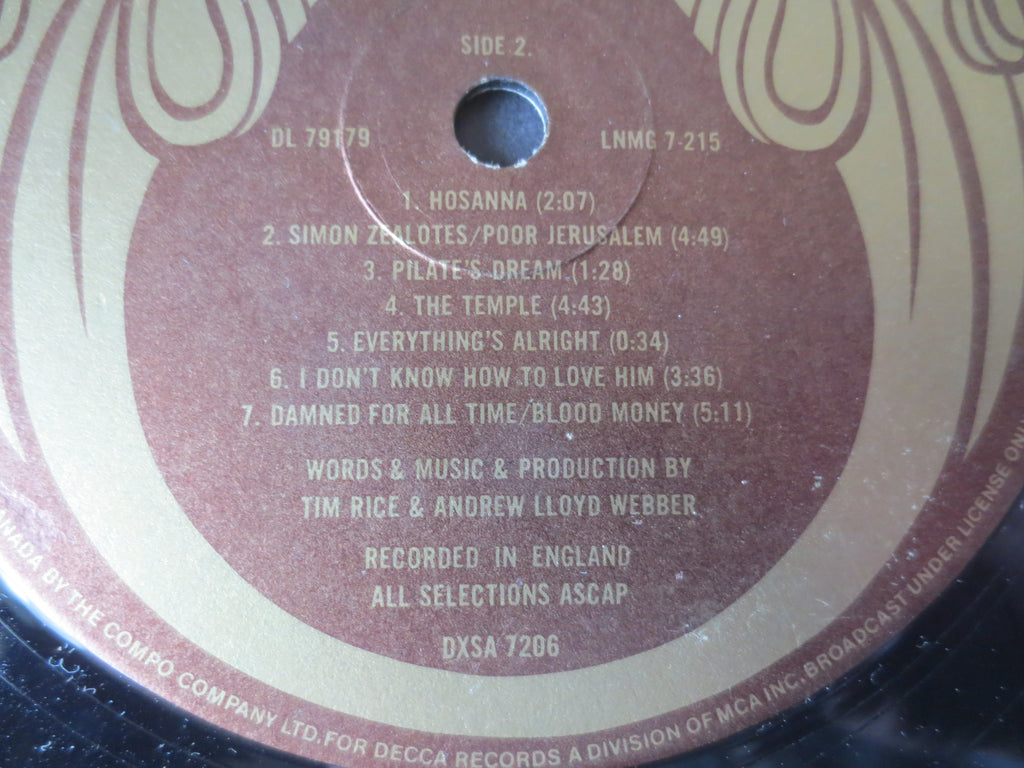 Jesus Christ Superstar – Original Cast Recording (1970) Vinyl 2xLP
