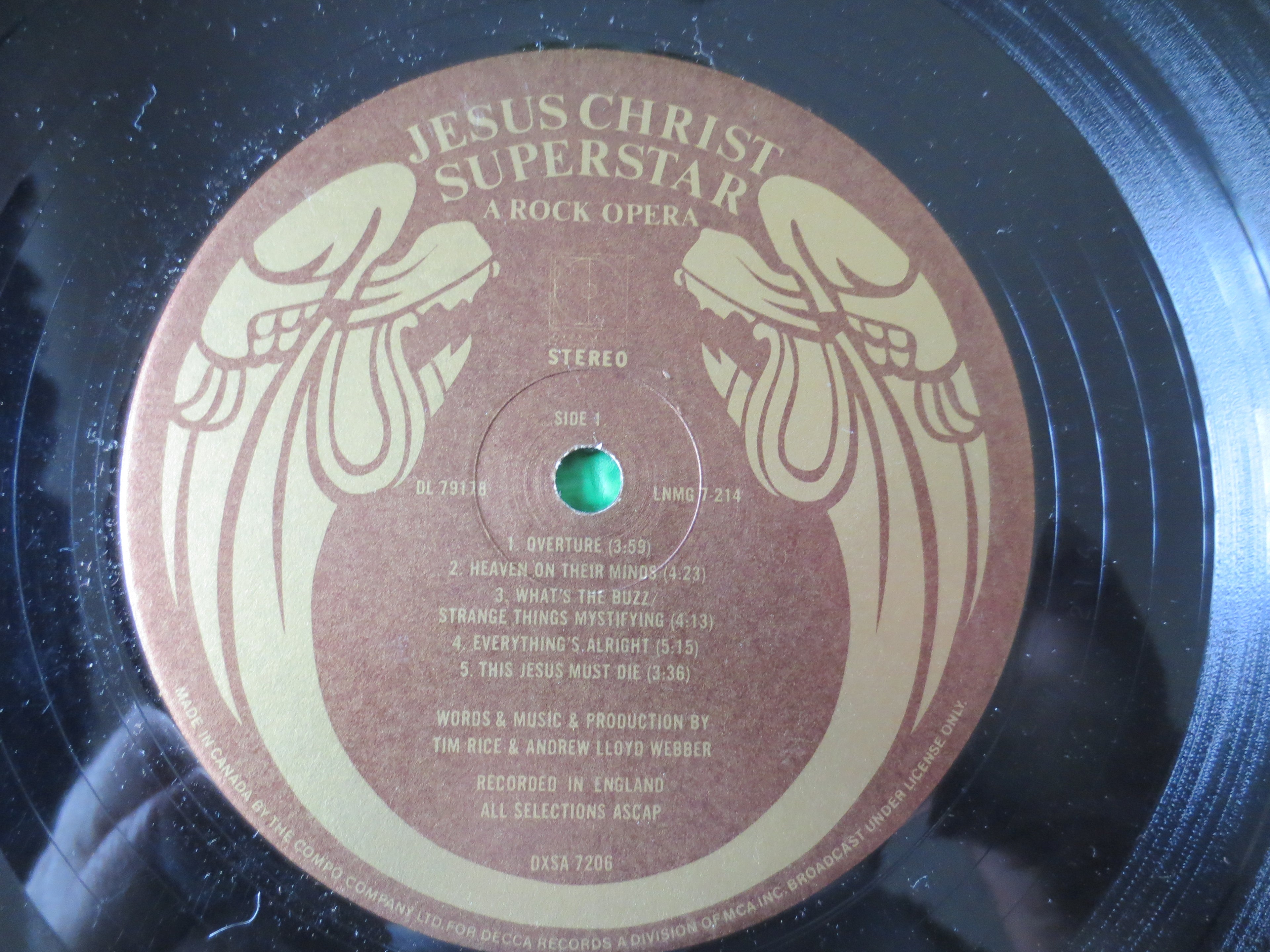 Jesus Christ Superstar – Original Cast Recording (1970) Vinyl 2xLP