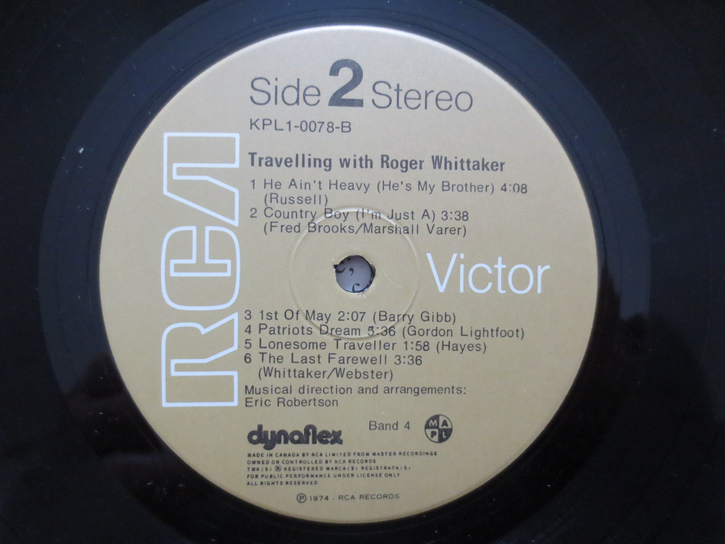 Roger Whittaker – Travelling (1974) Vinyl LP