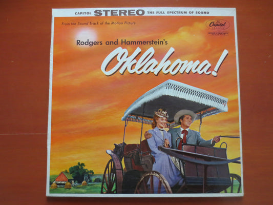 OKLAHOMA SOUNDTRACK, OKLAHOMA Album, Oklahoma Record, Oklahoma Lp, Vintage Vinyl, Movie Music, Theater Music, 1955 Records