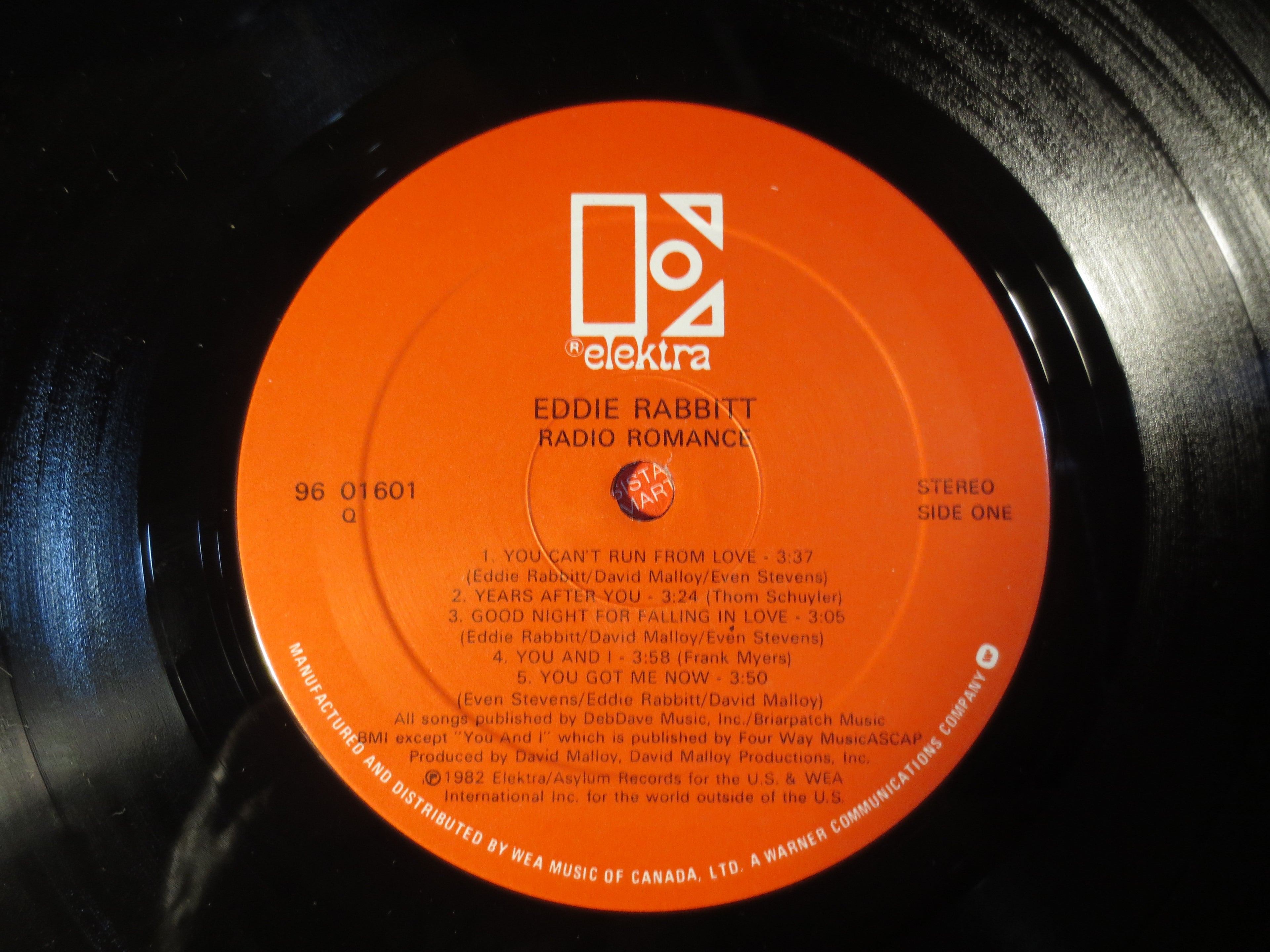 Eddie Rabbitt – Radio Romance (1982) Vinyl LP