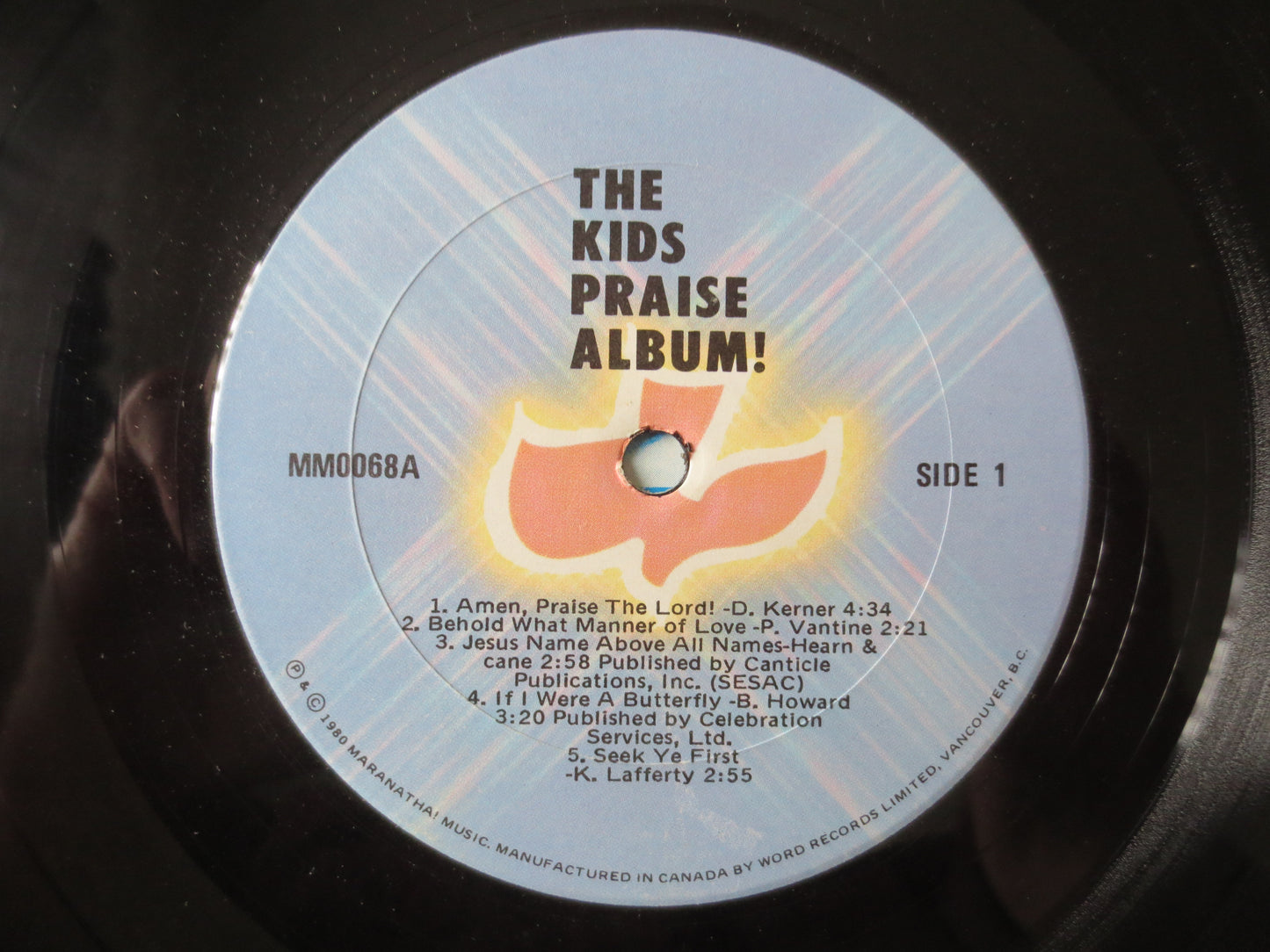 KIDS PRAISE Album, KIDS Records, Childrens Album, Kids Album, Childrens Lp, Kids Lp, Vinyl Records, Vinyl Lps, 1980 Records