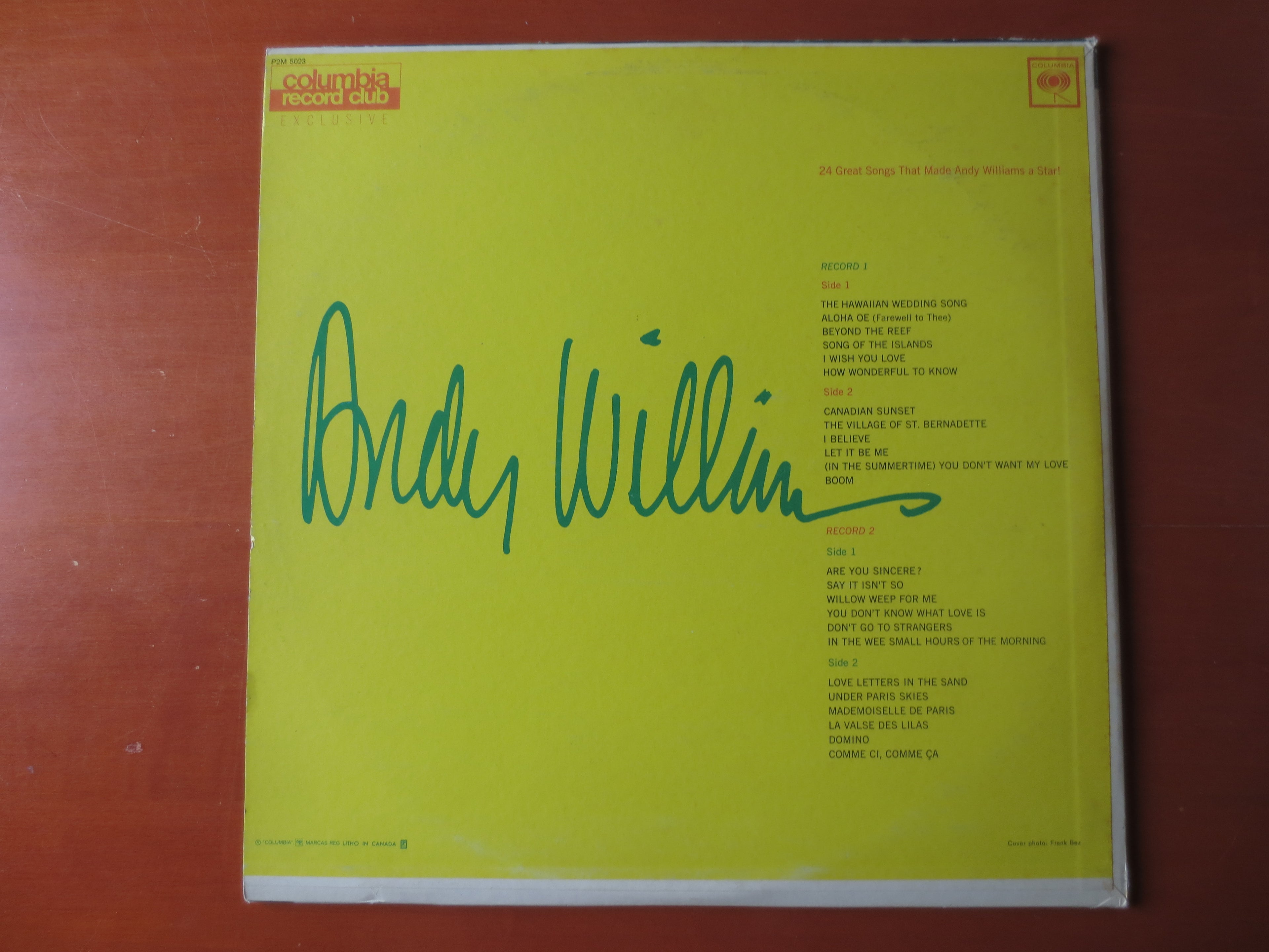 Andy Williams – The Andy Williams Show (1966) Vinyl LP
