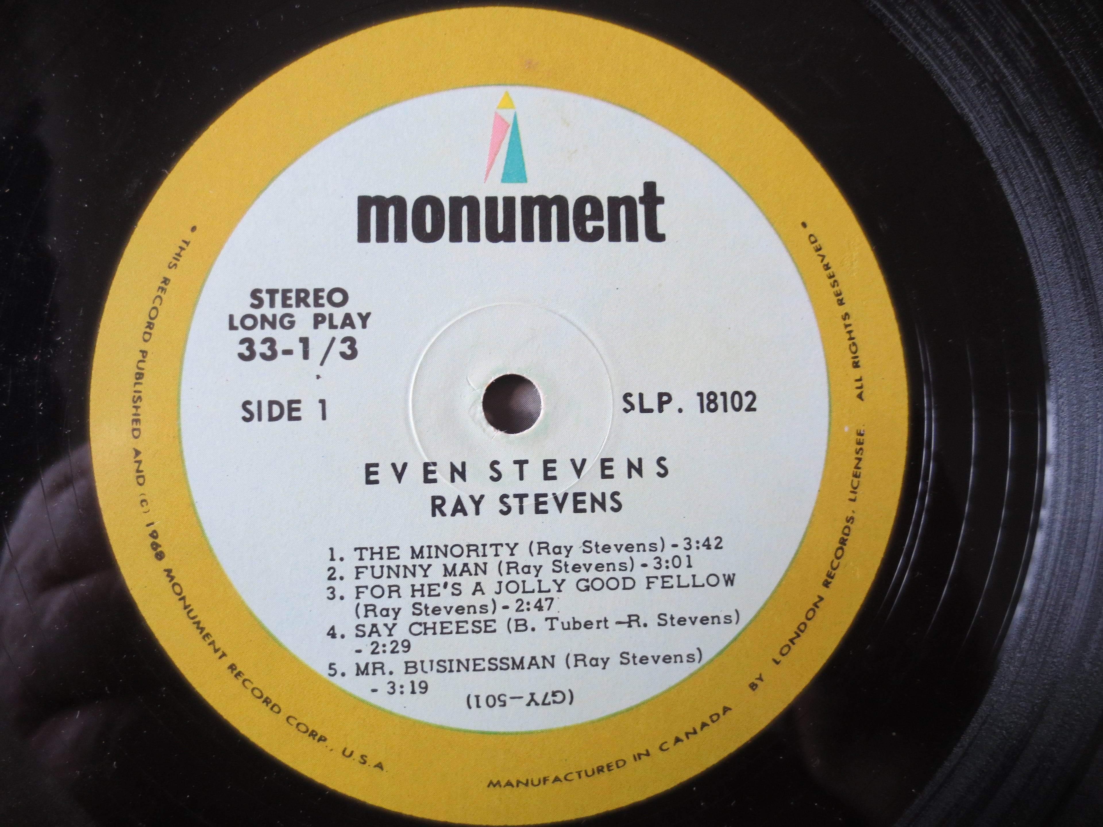 Ray Stevens – Even Stevens (1968) Vinyl LP