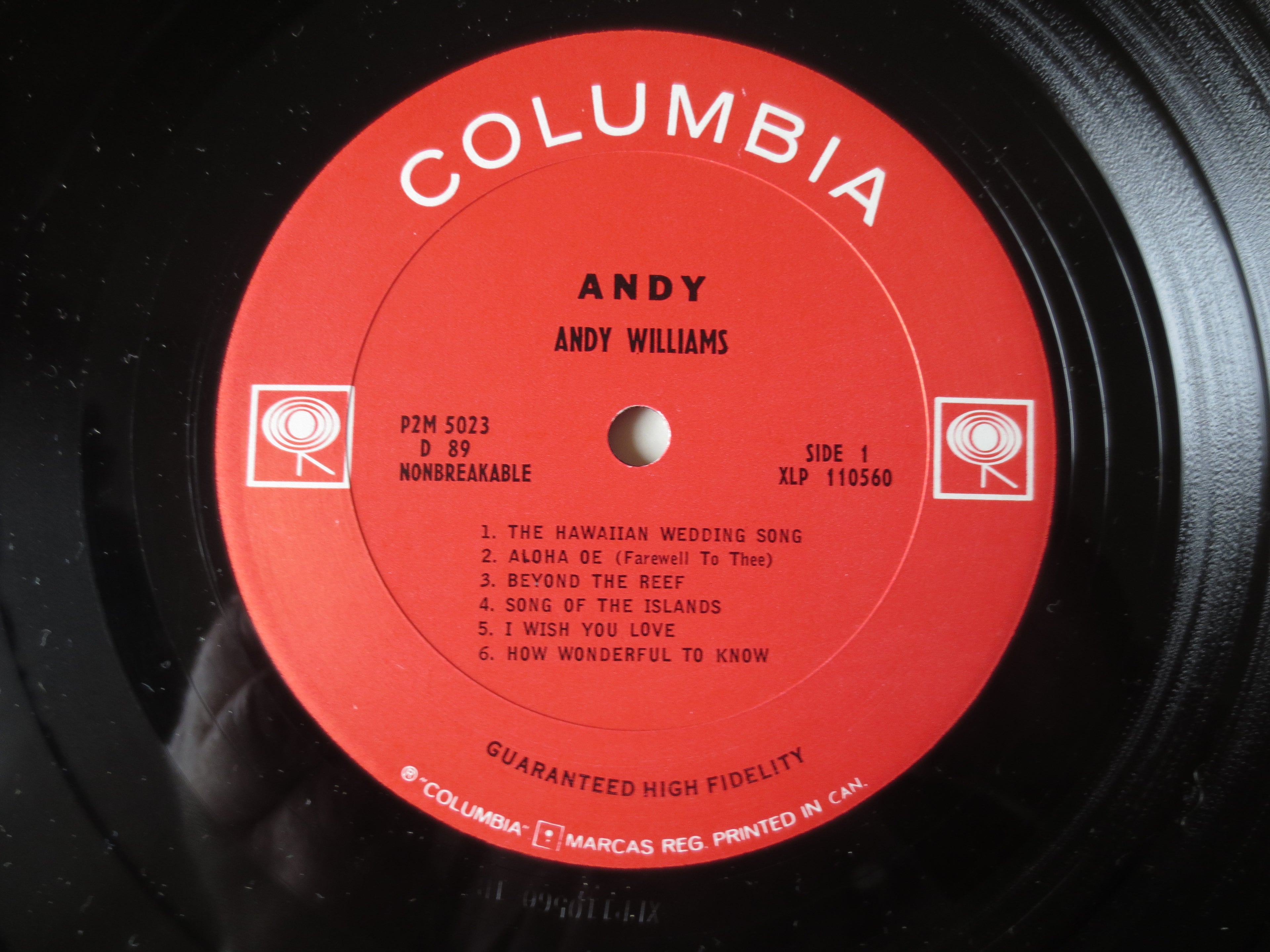 Andy Williams – The Andy Williams Show (1966) Vinyl LP