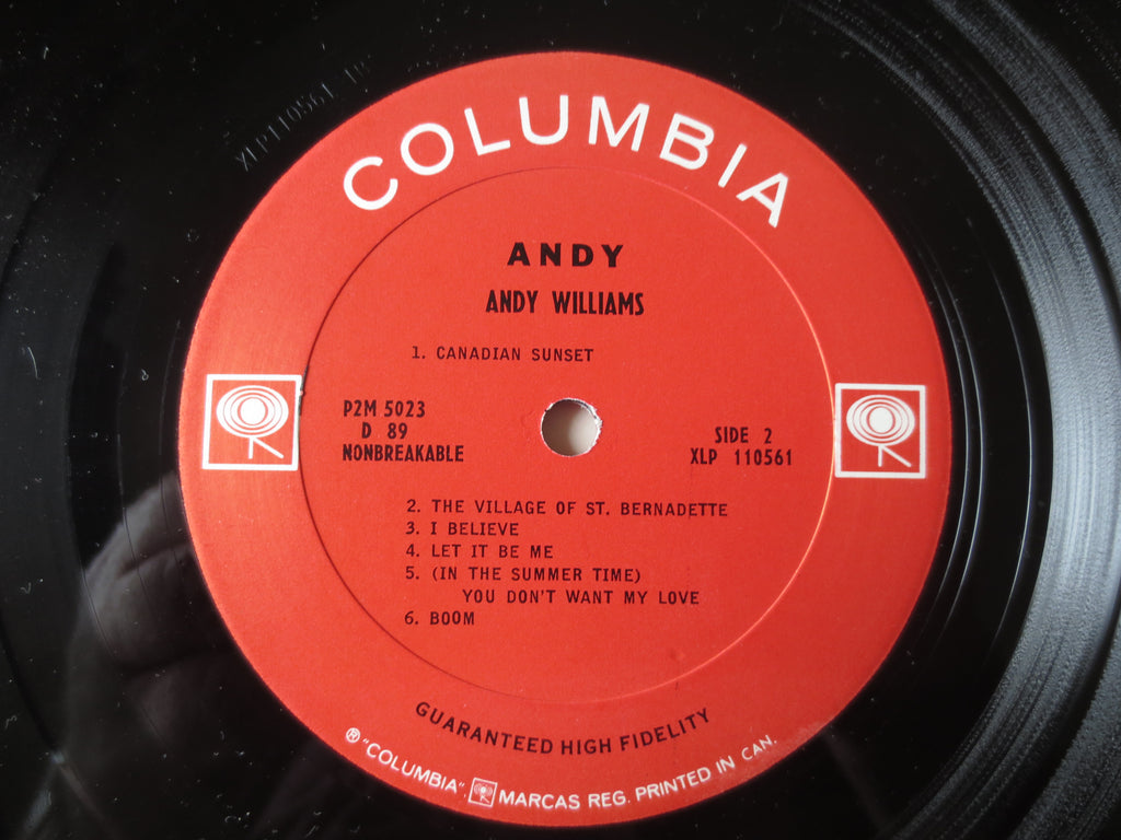 Andy Williams – Andy Williams (1966) Vinyl LP