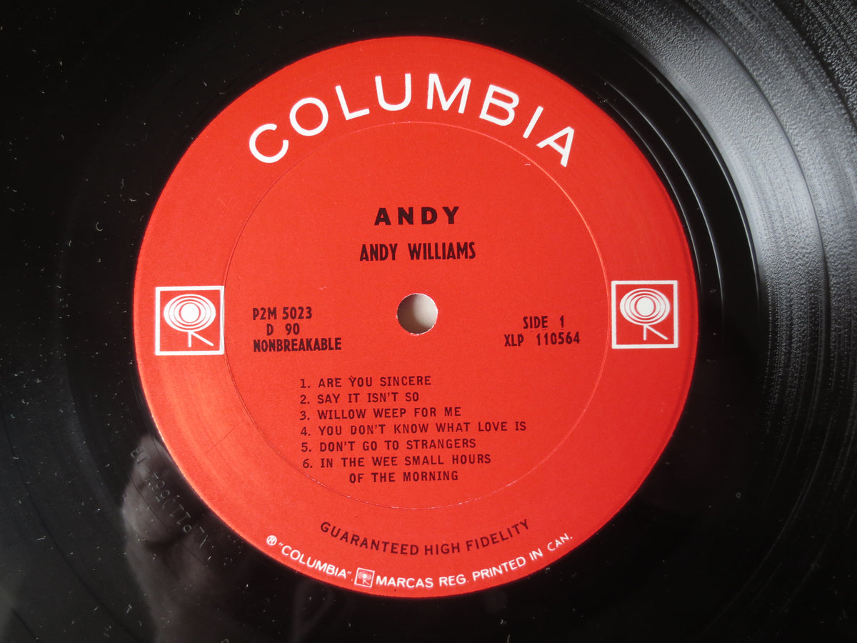 Andy Williams – Andy Williams (1966) Vinyl LP