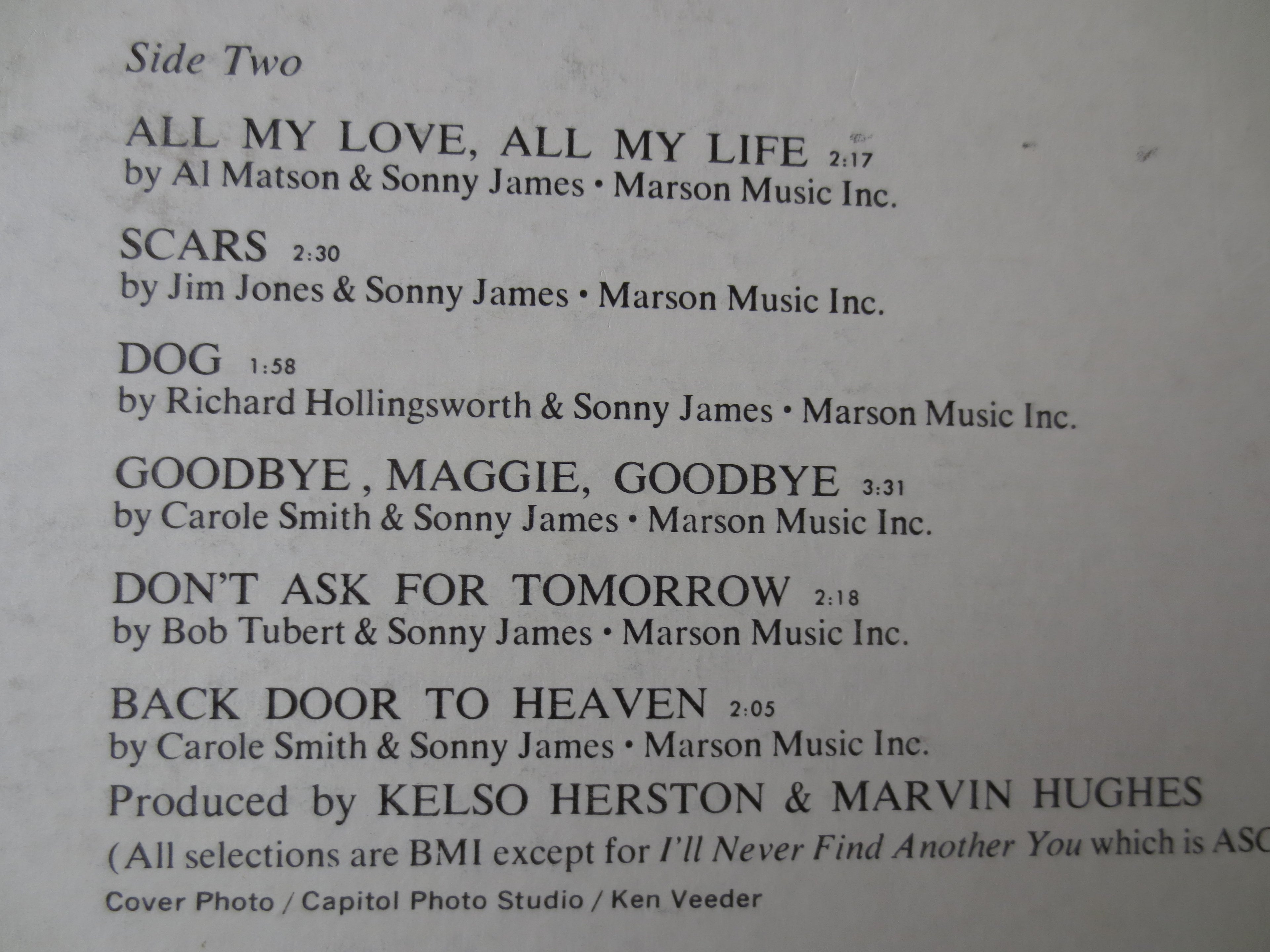 Sonny James – I'll Never Find Another You (1967) Vinyl LP