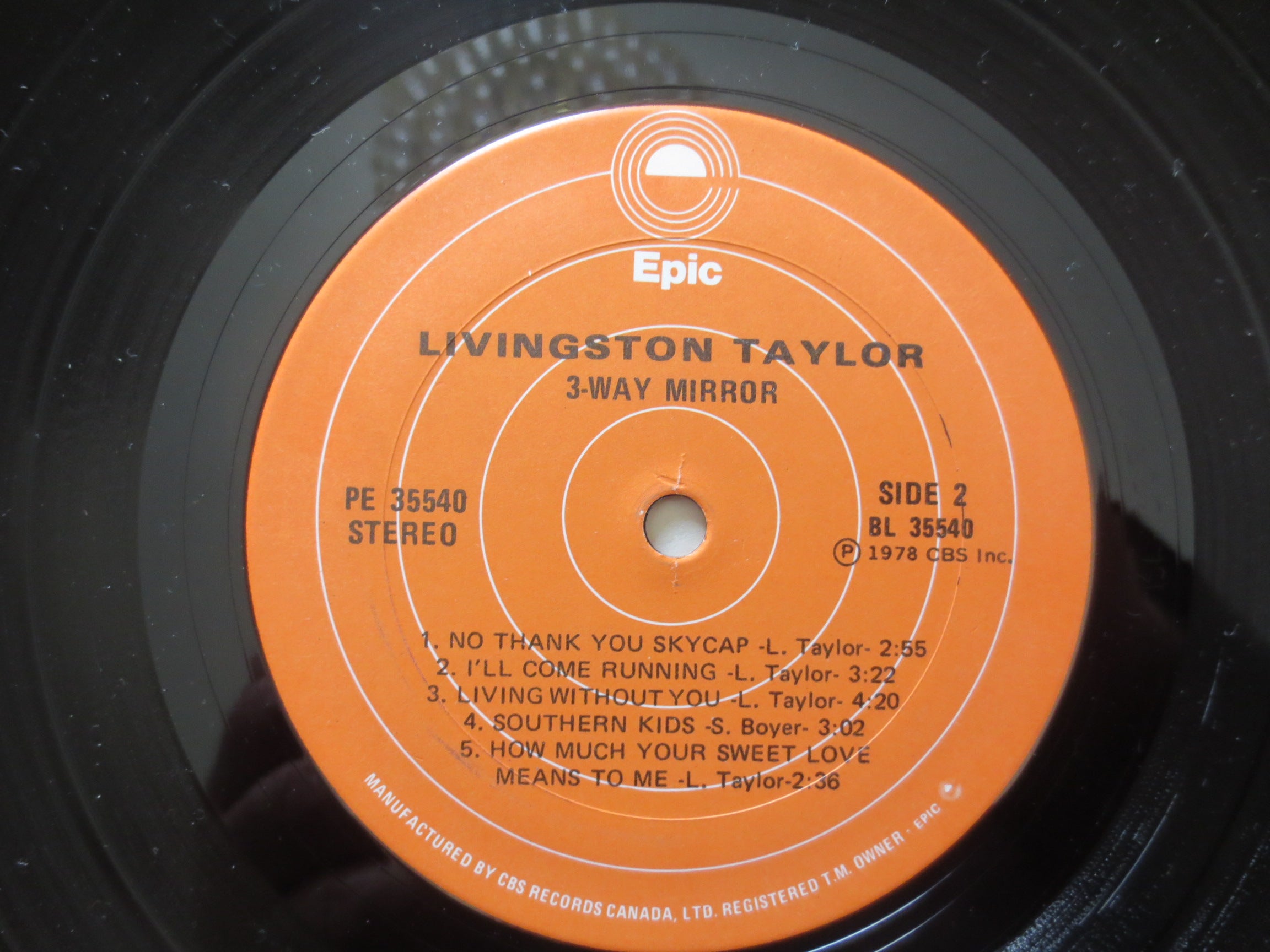 Livingston Taylor – 3-Way Mirror (1978) Vinyl LP