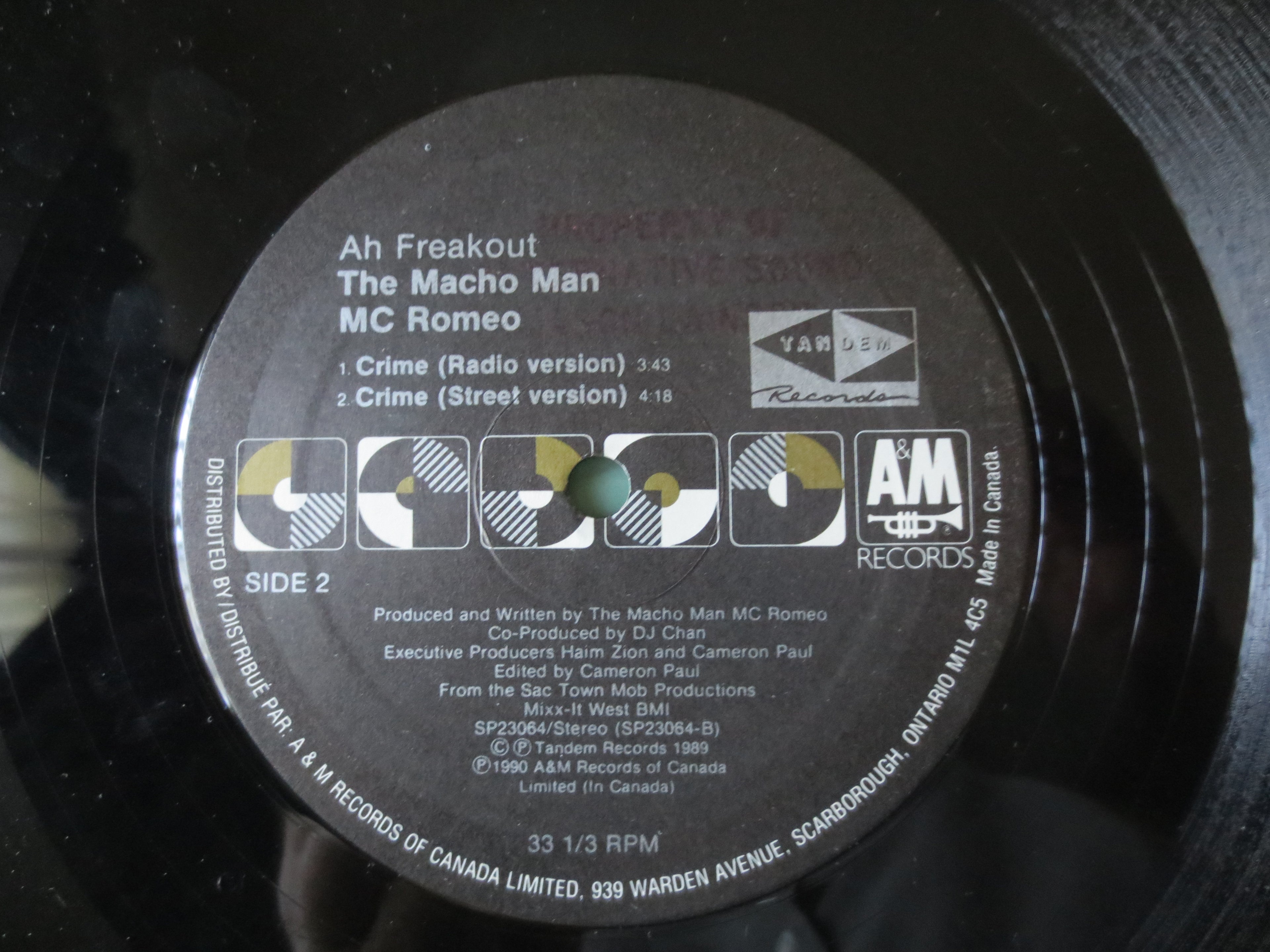 M.C. Romeo – Ah Freakout (1990) Vinyl EP