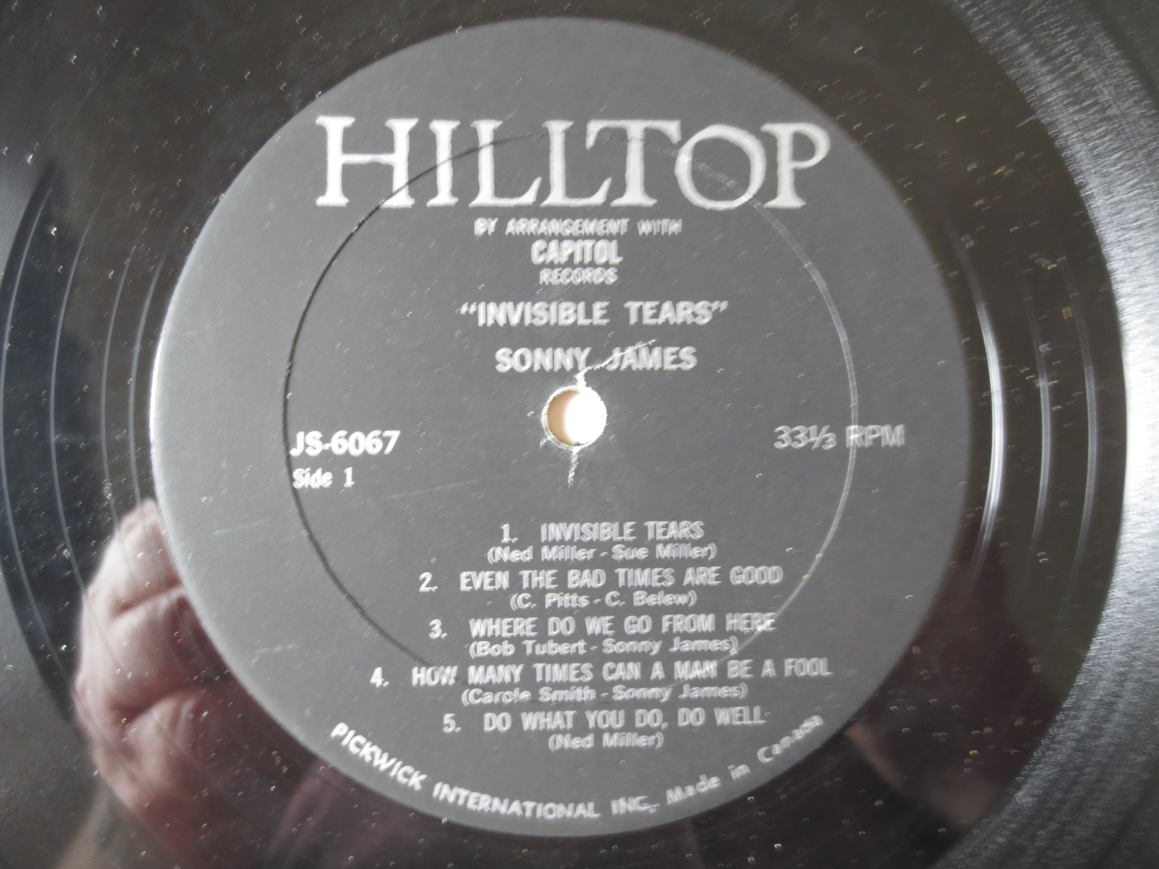 Sonny James – Invisible Tears (1969) Vinyl LP