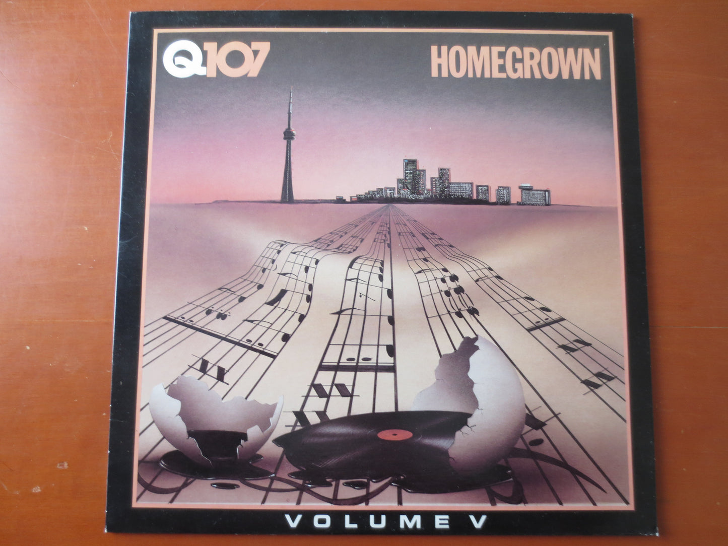 Q107 Radio, HOMEGROWN, RADIO Records, Honeymoon Suite Lp, Vintage Vinyl, The Voices Lp, Sylum Lps, The Heroes, 1983 Records