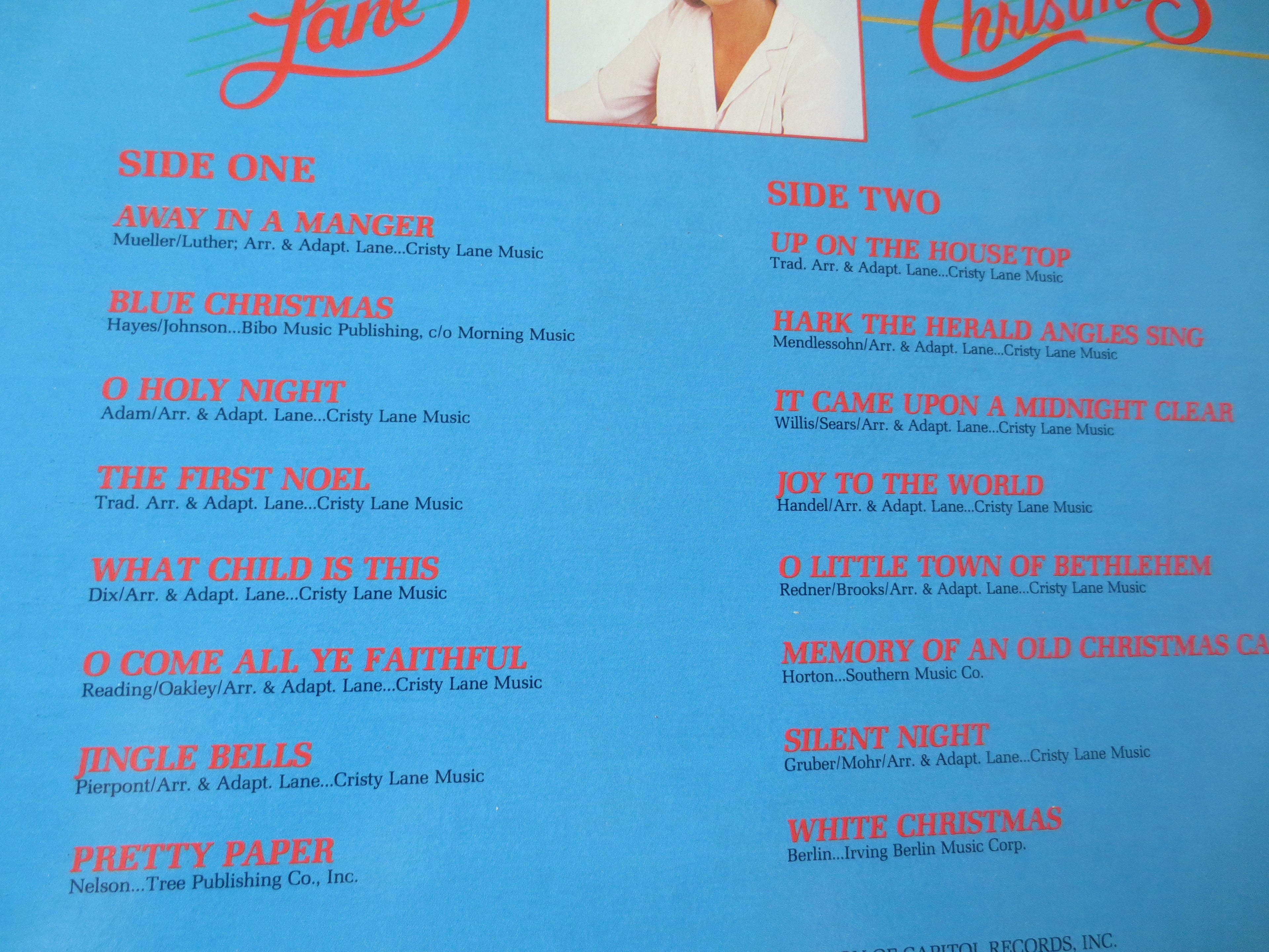 Cristy Lane – Christmas (K-Tel, 1984) Vinyl LP