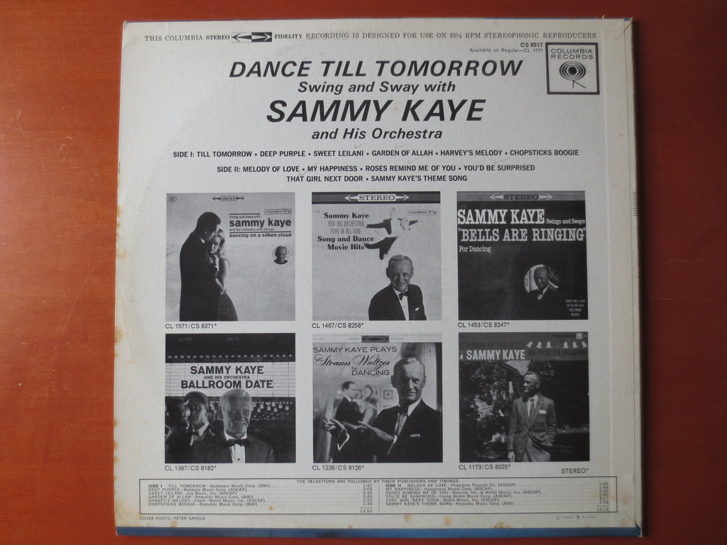 Sammy Kaye – Dance Till Tomorrow (1962) Vinyl LP