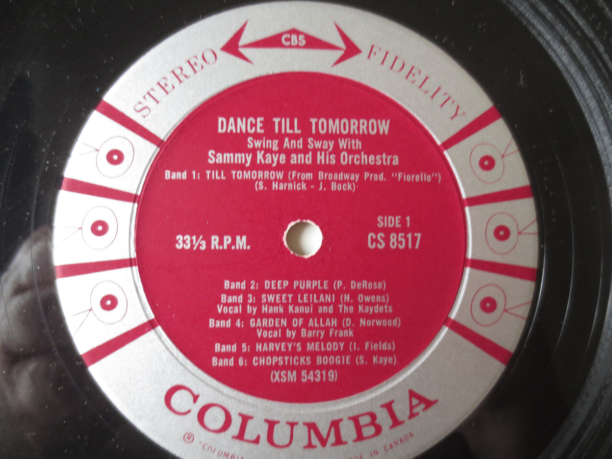 Sammy Kaye – Dance Till Tomorrow (1962) Vinyl LP
