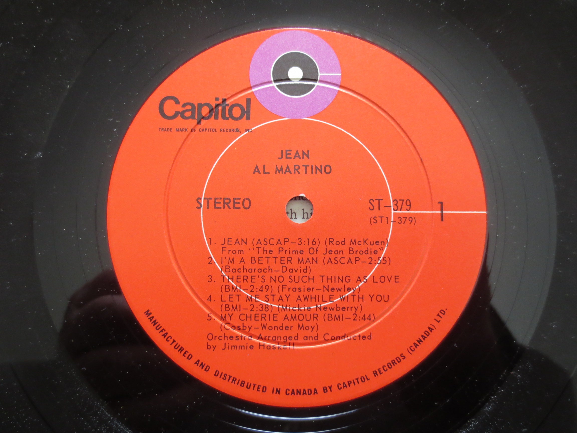 Al Martino – Jean (1969) Vinyl LP