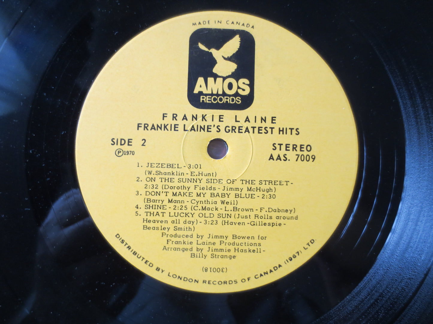 FRANKIE LAINE, GREATEST Hits, Frankie Laine Record, Vintage Vinyl, Frankie Laine lps, Vinyl Record, Vinyl Lps, 1970 Records